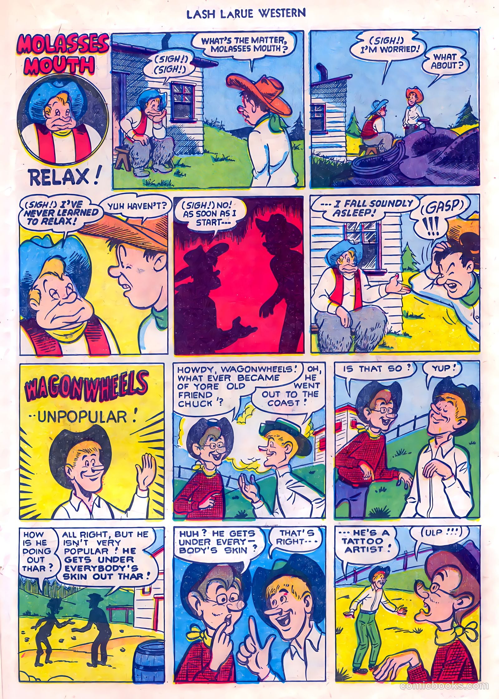 Lash LaRue Western #45 (1953) — page 23 of 36