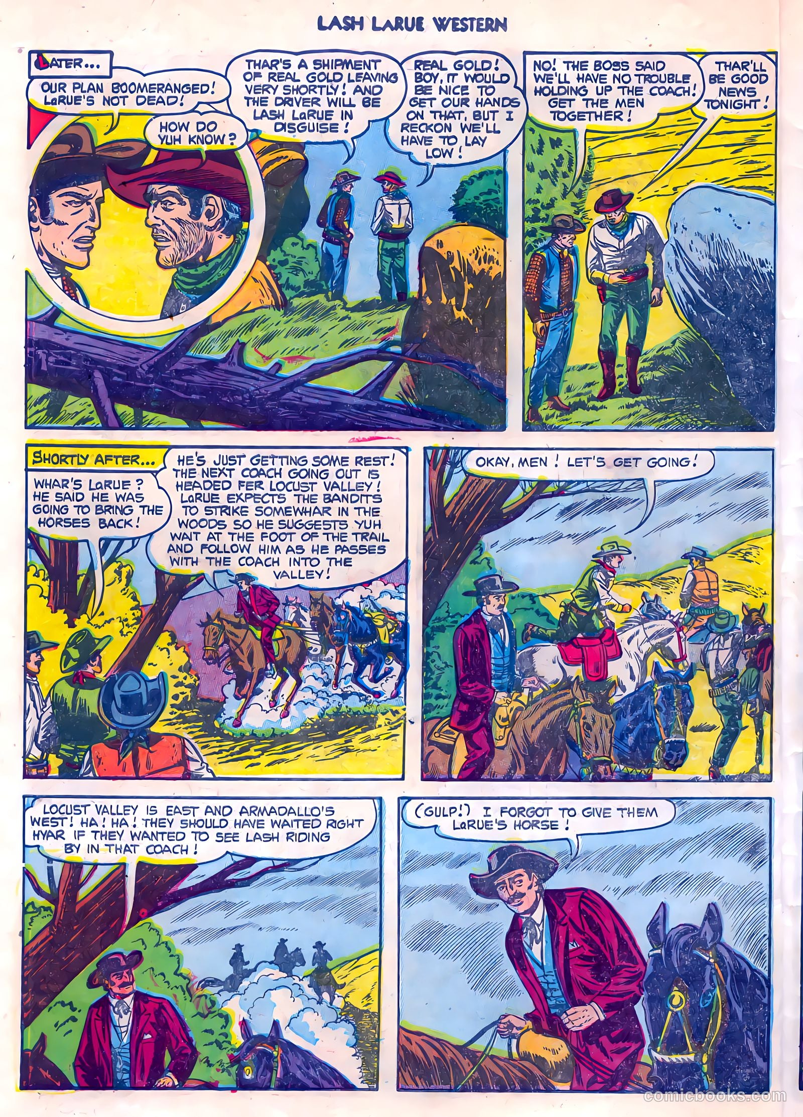 Lash LaRue Western #45 (1953) — page 30 of 36