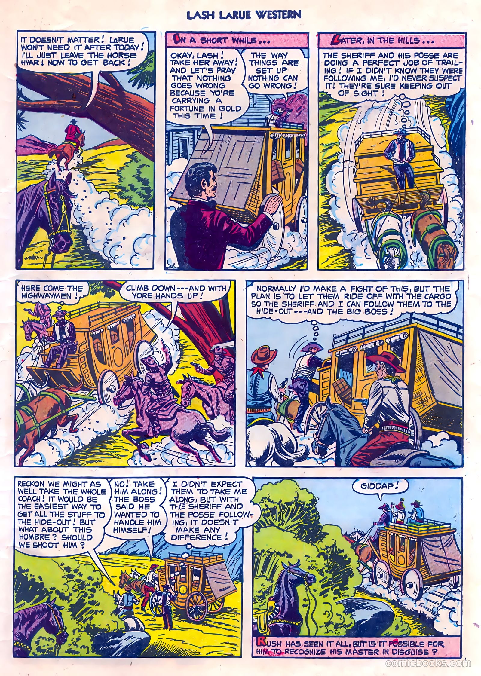 Lash LaRue Western #45 (1953) — page 31 of 36