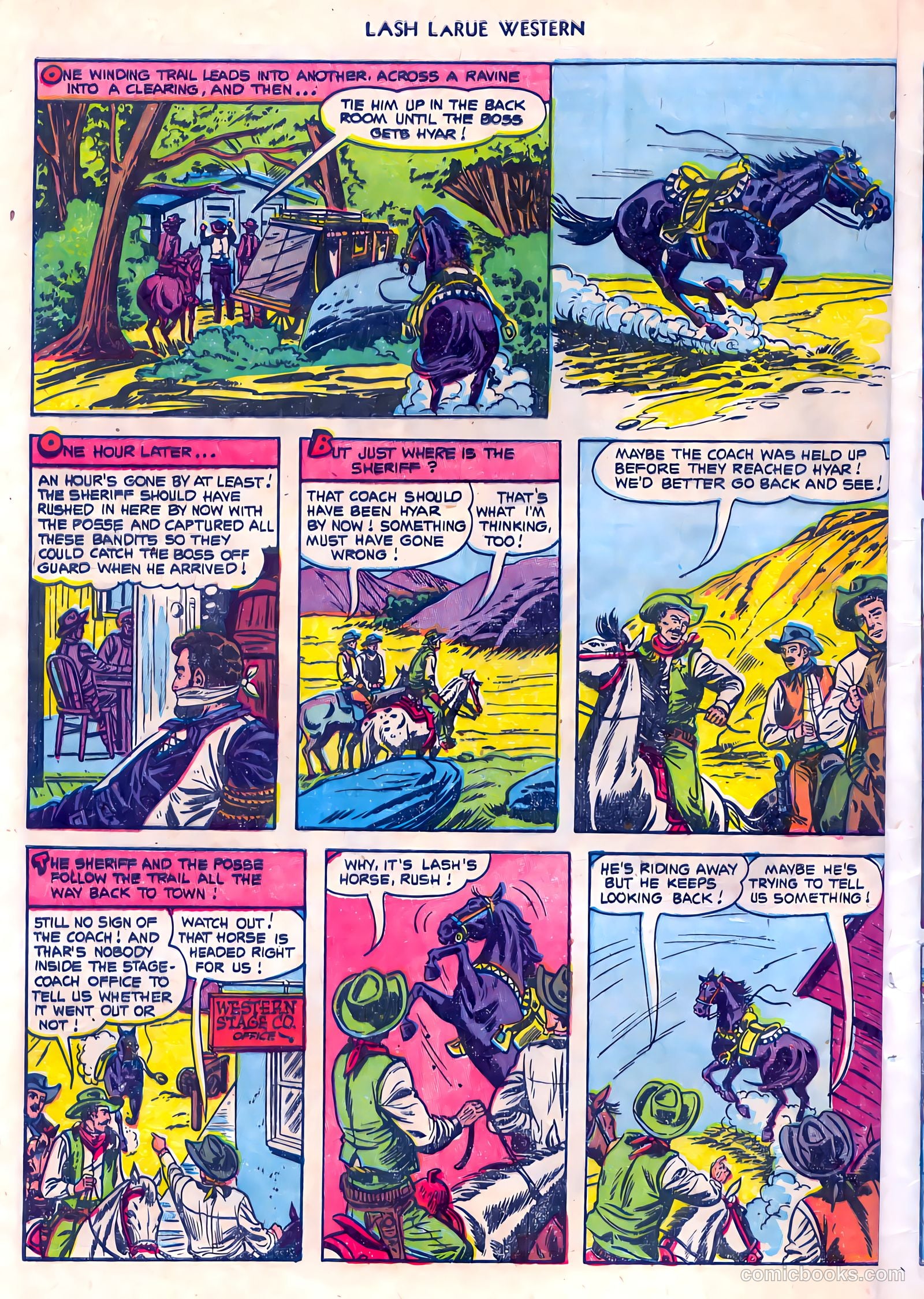 Lash LaRue Western #45 (1953) — page 32 of 36