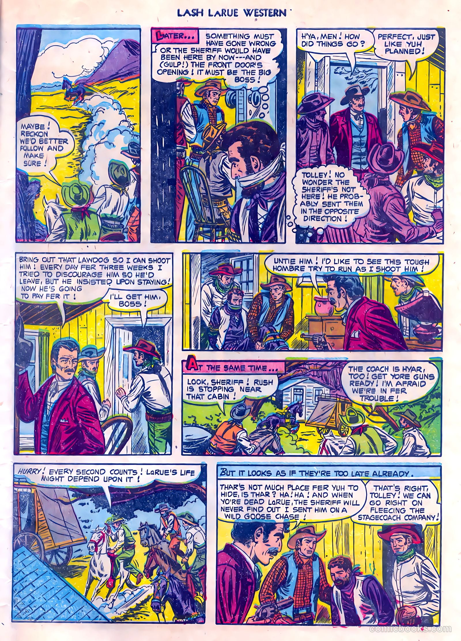 Lash LaRue Western #45 (1953) — page 33 of 36