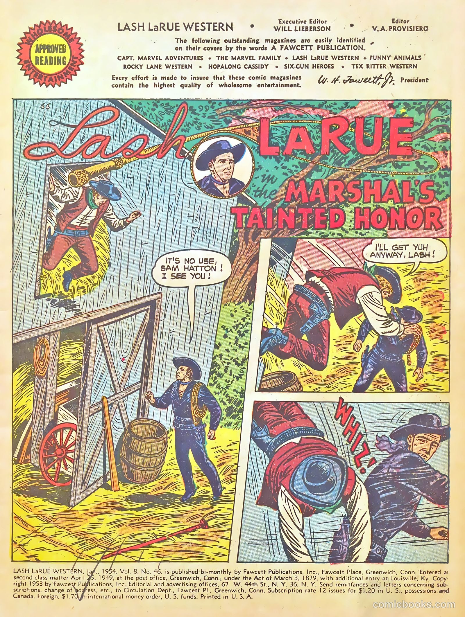 Lash LaRue Western #46 (1954) — page 3 of 36