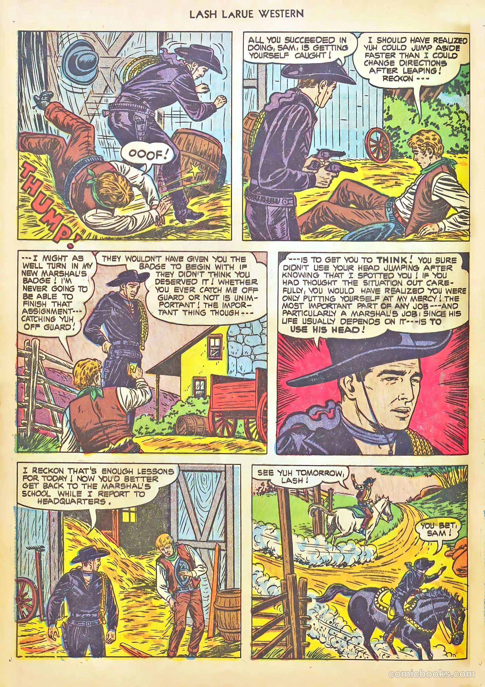 Lash LaRue Western #46 (1954) — page 4 of 36