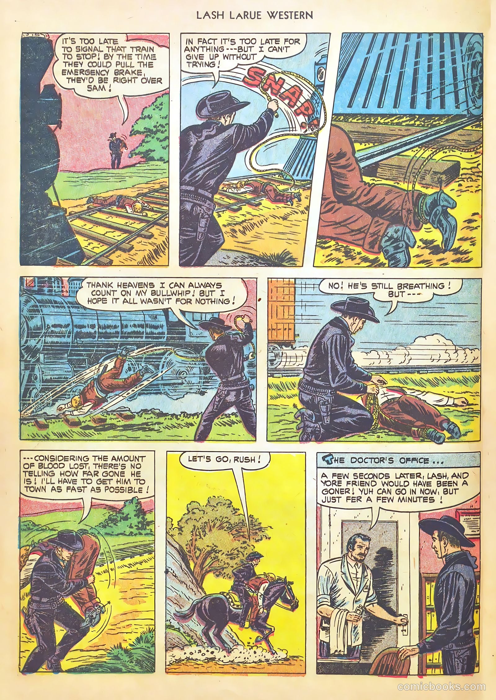 Lash LaRue Western #46 (1954) — page 8 of 36