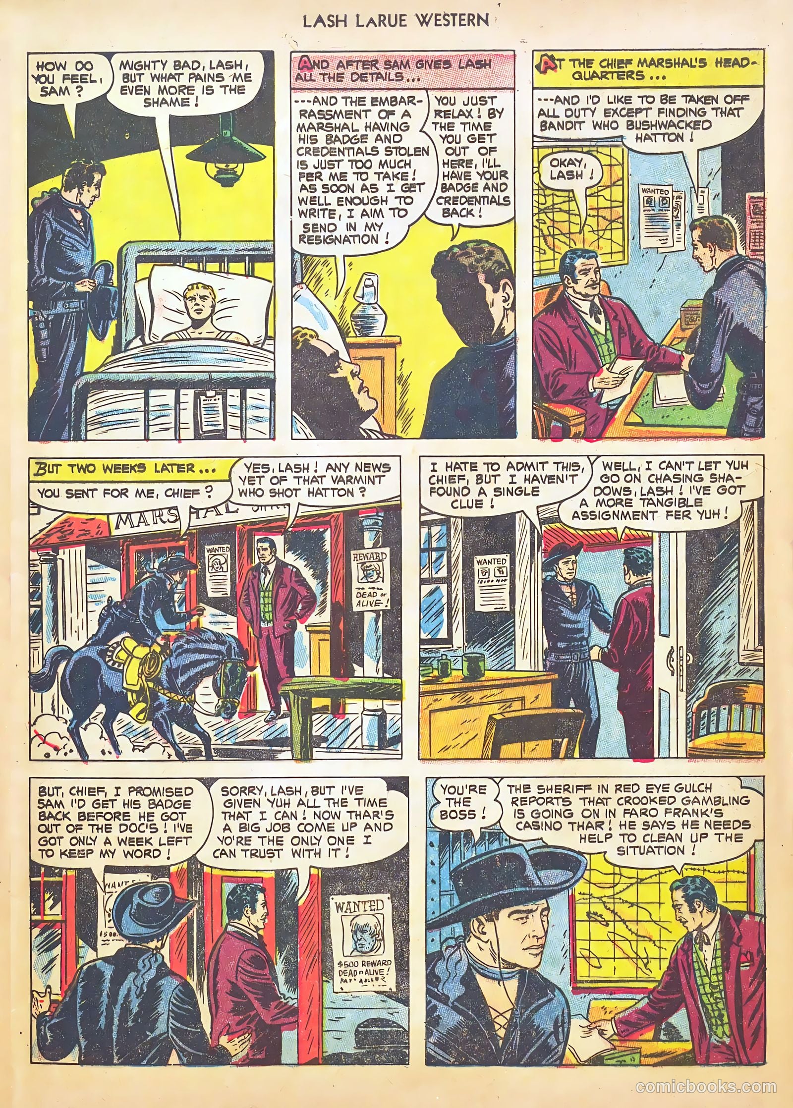 Lash LaRue Western #46 (1954) — page 9 of 36