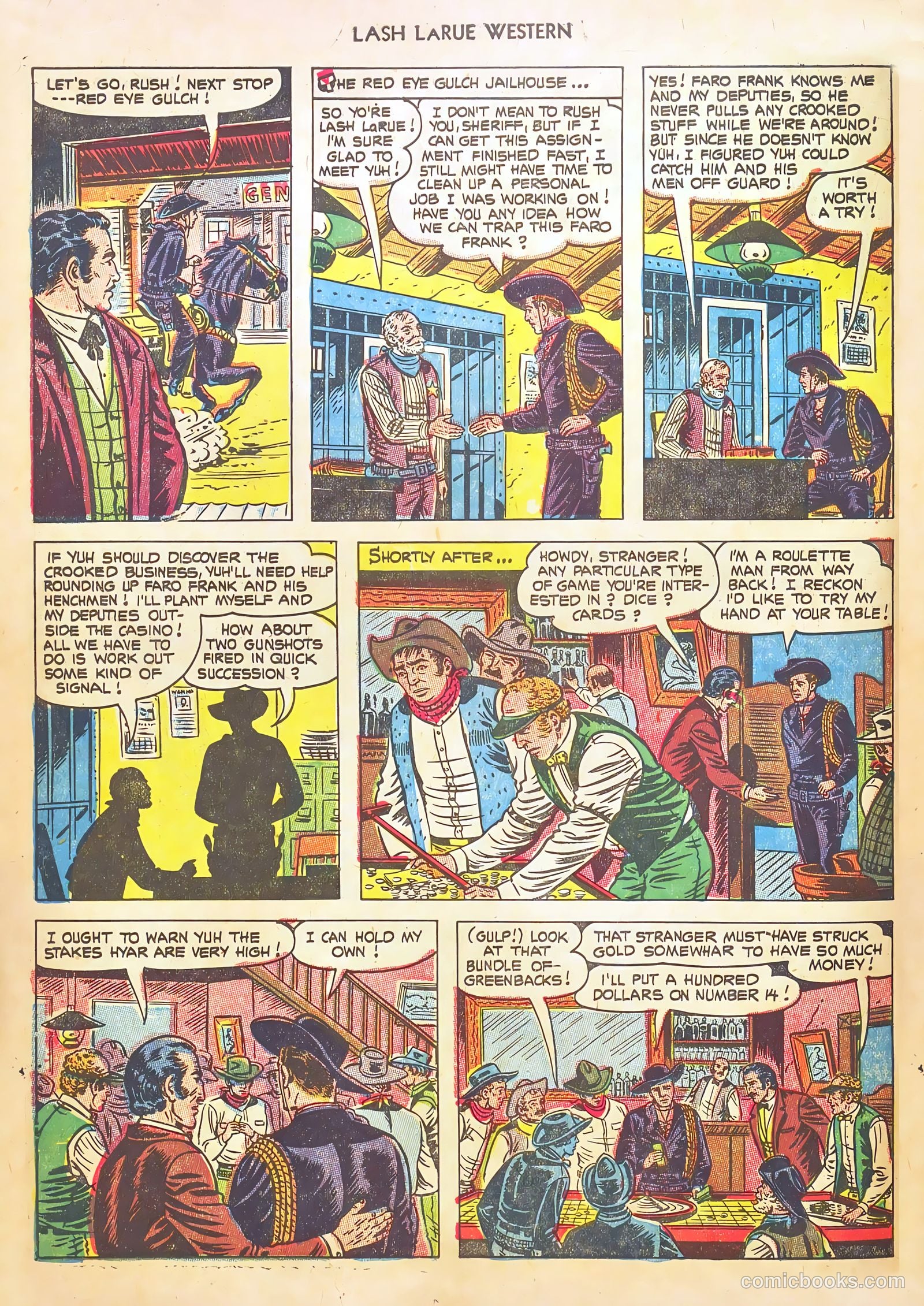 Lash LaRue Western #46 (1954) — page 10 of 36
