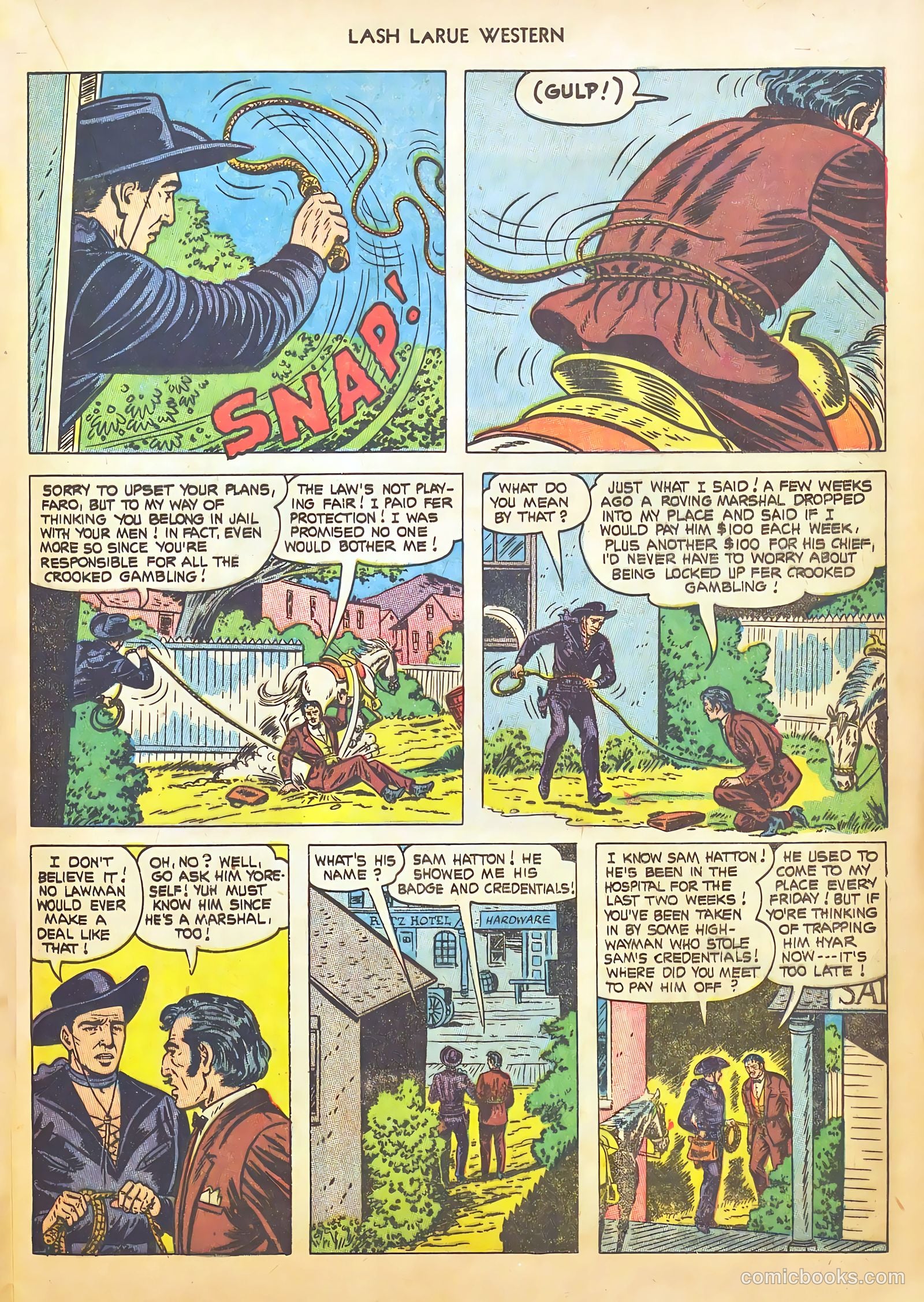 Lash LaRue Western #46 (1954) — page 13 of 36