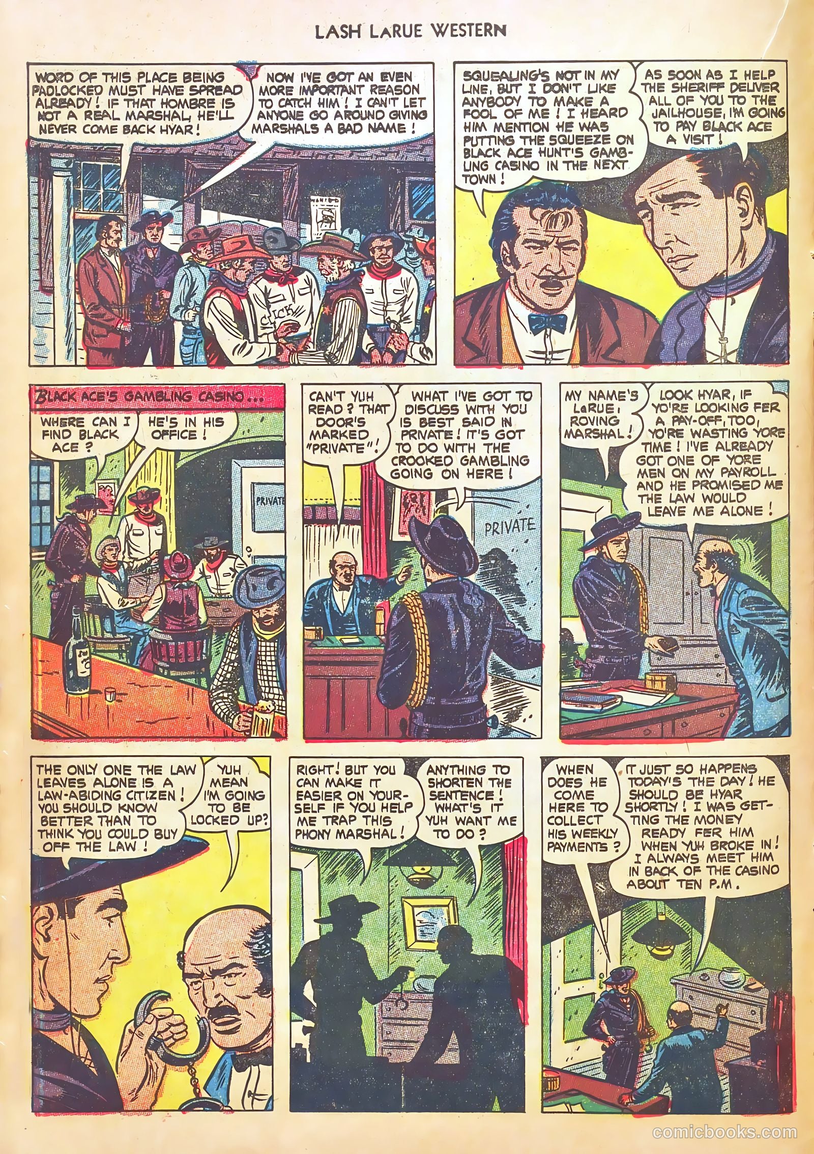 Lash LaRue Western #46 (1954) — page 14 of 36