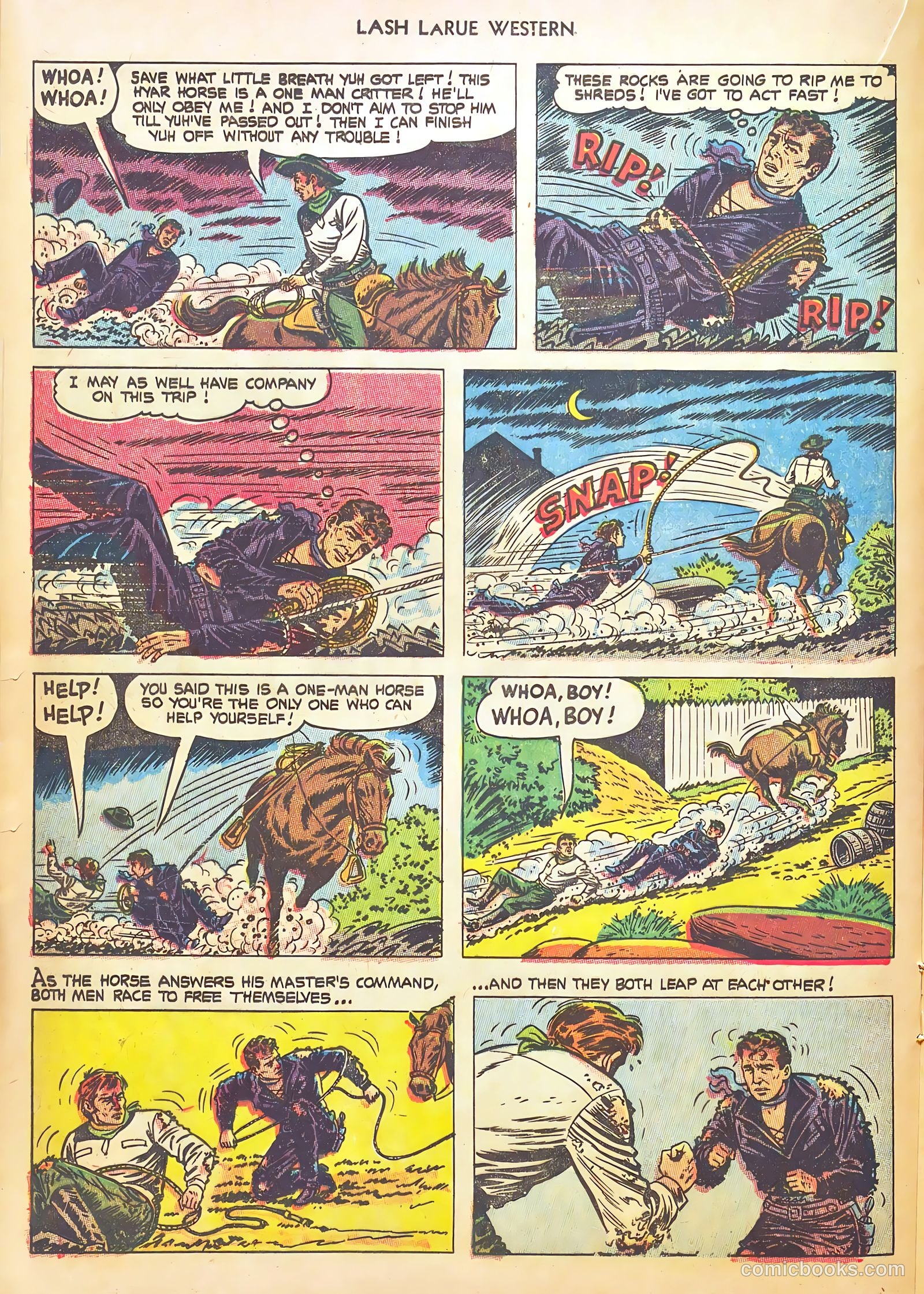 Lash LaRue Western #46 (1954) — page 16 of 36