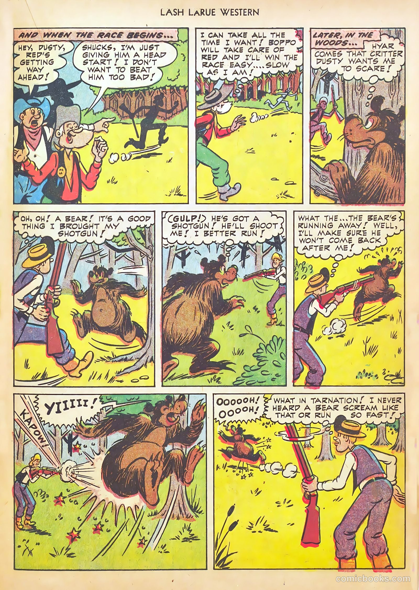 Lash LaRue Western #46 (1954) — page 21 of 36