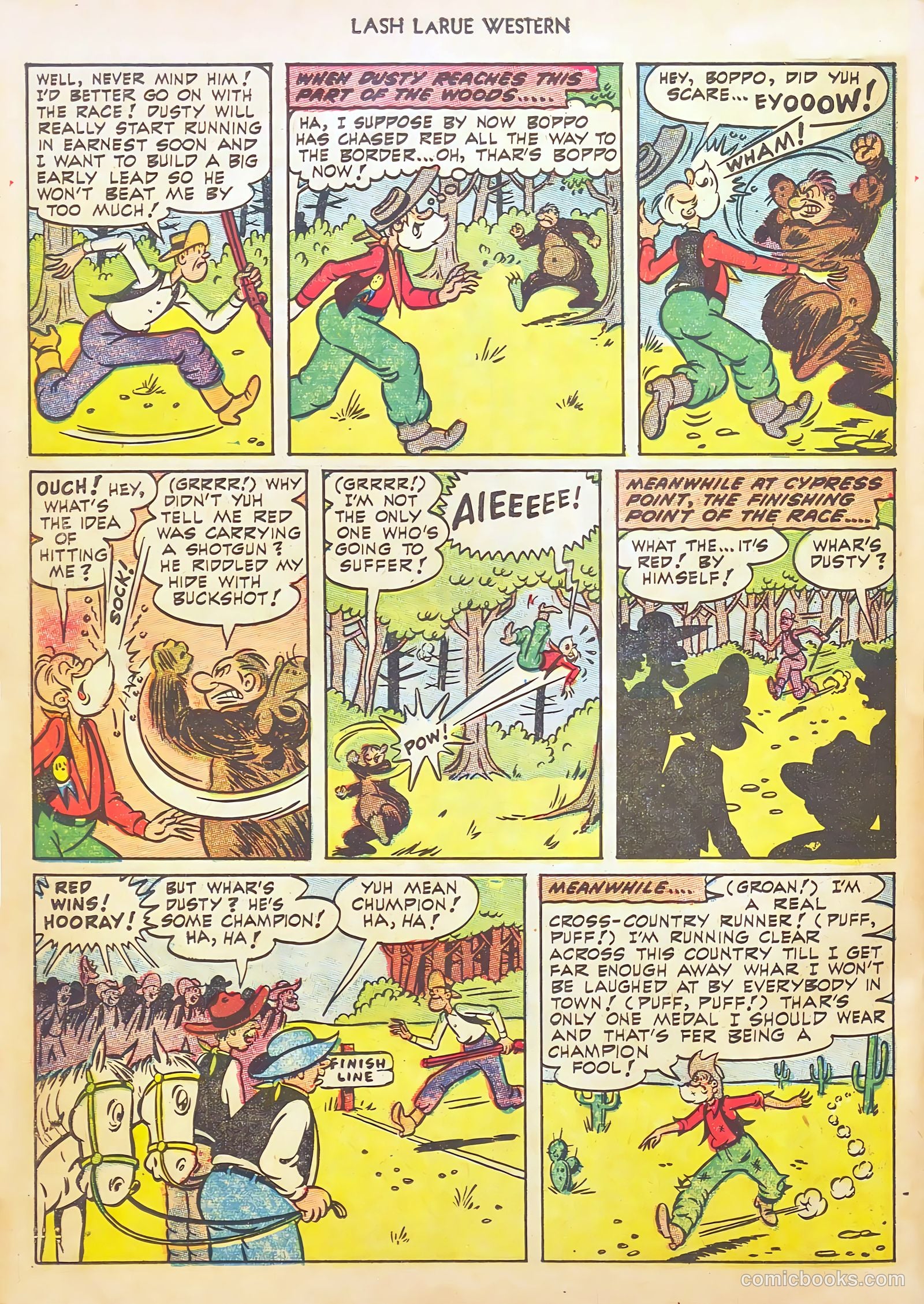 Lash LaRue Western #46 (1954) — page 22 of 36