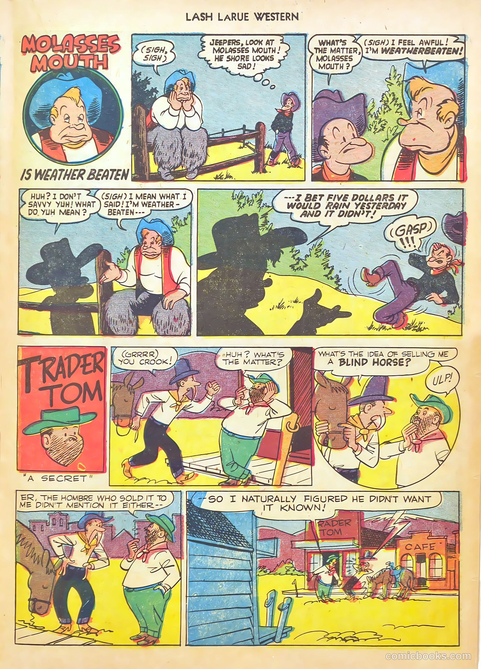 Lash LaRue Western #46 (1954) — page 23 of 36