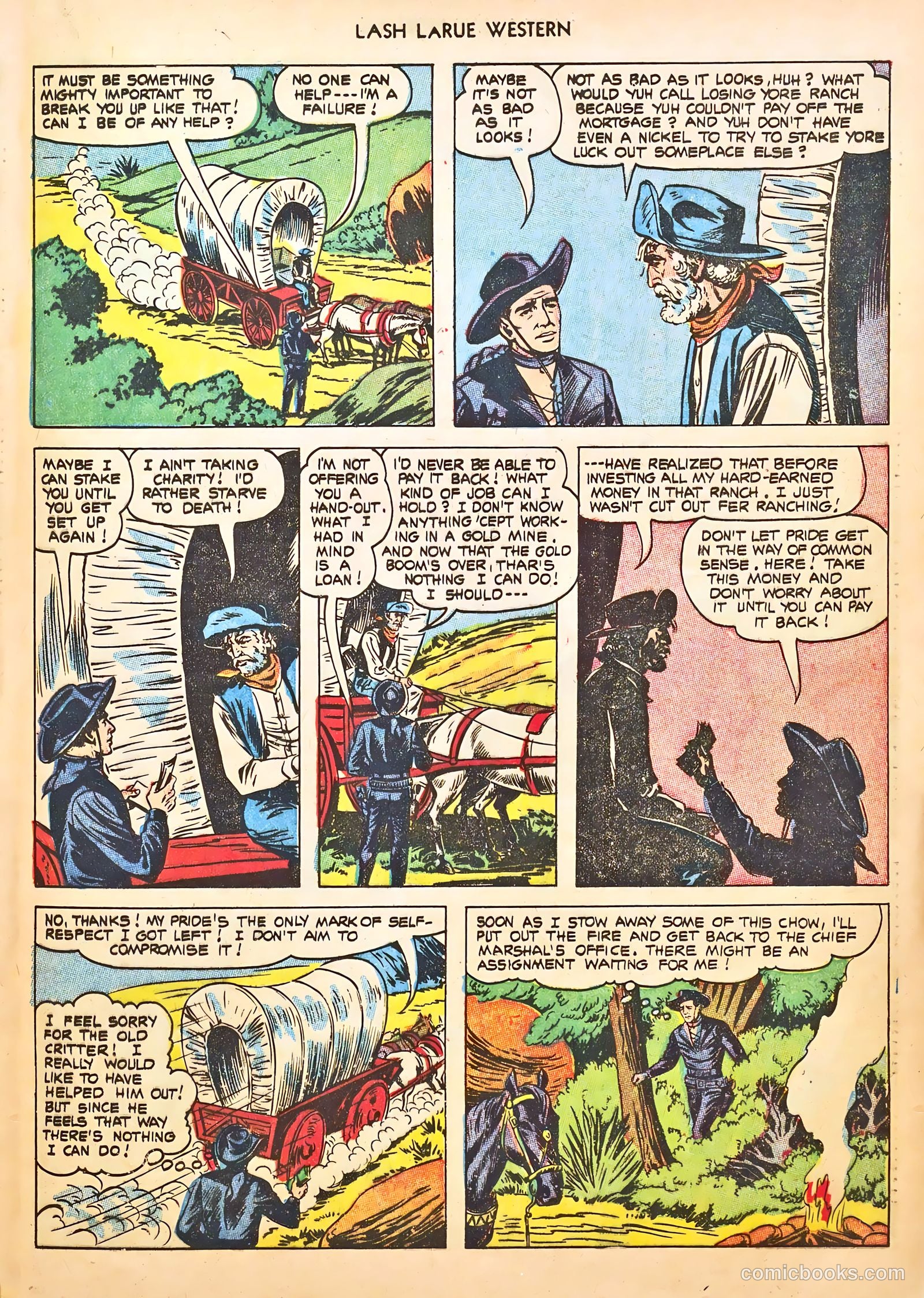 Lash LaRue Western #46 (1954) — page 25 of 36