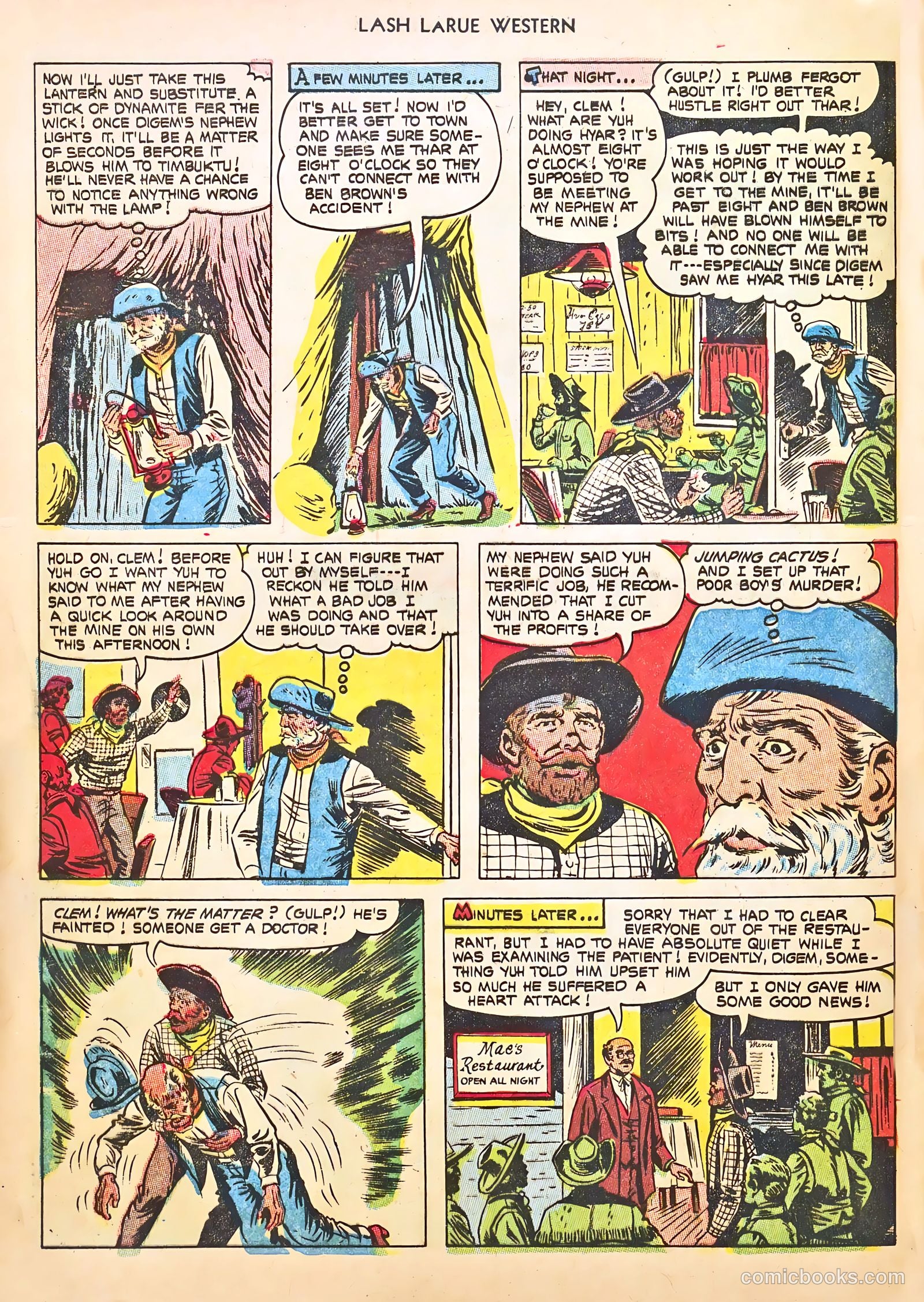 Lash LaRue Western #46 (1954) — page 32 of 36