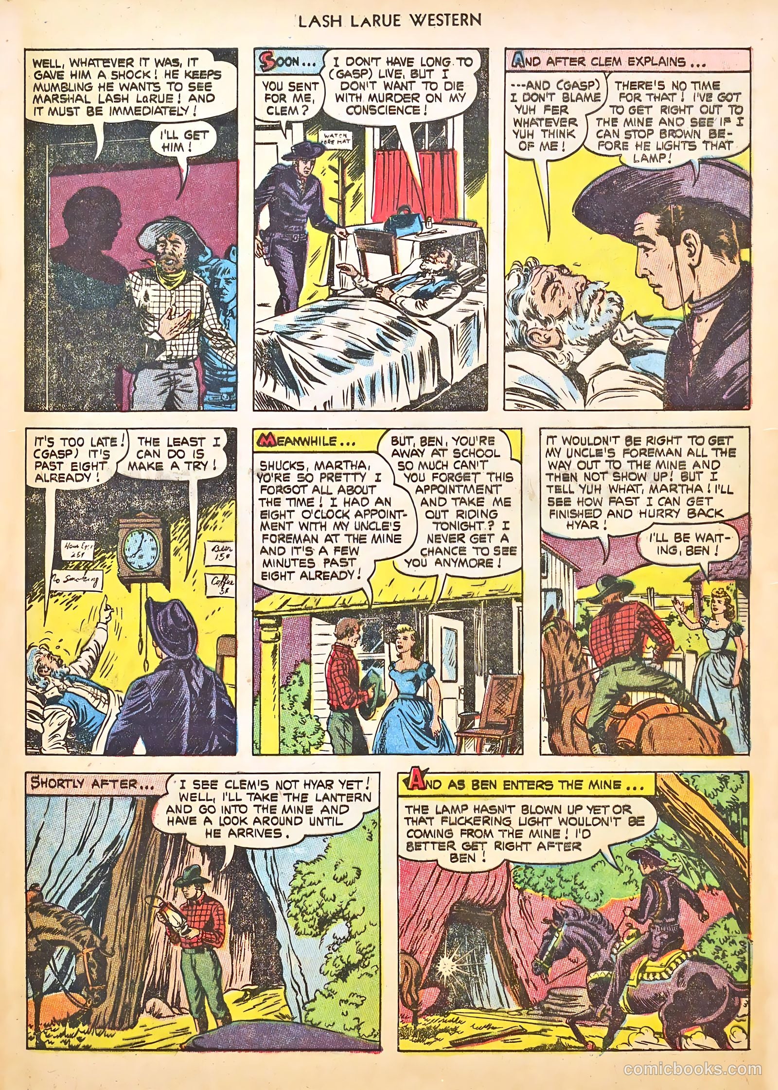 Lash LaRue Western #46 (1954) — page 33 of 36