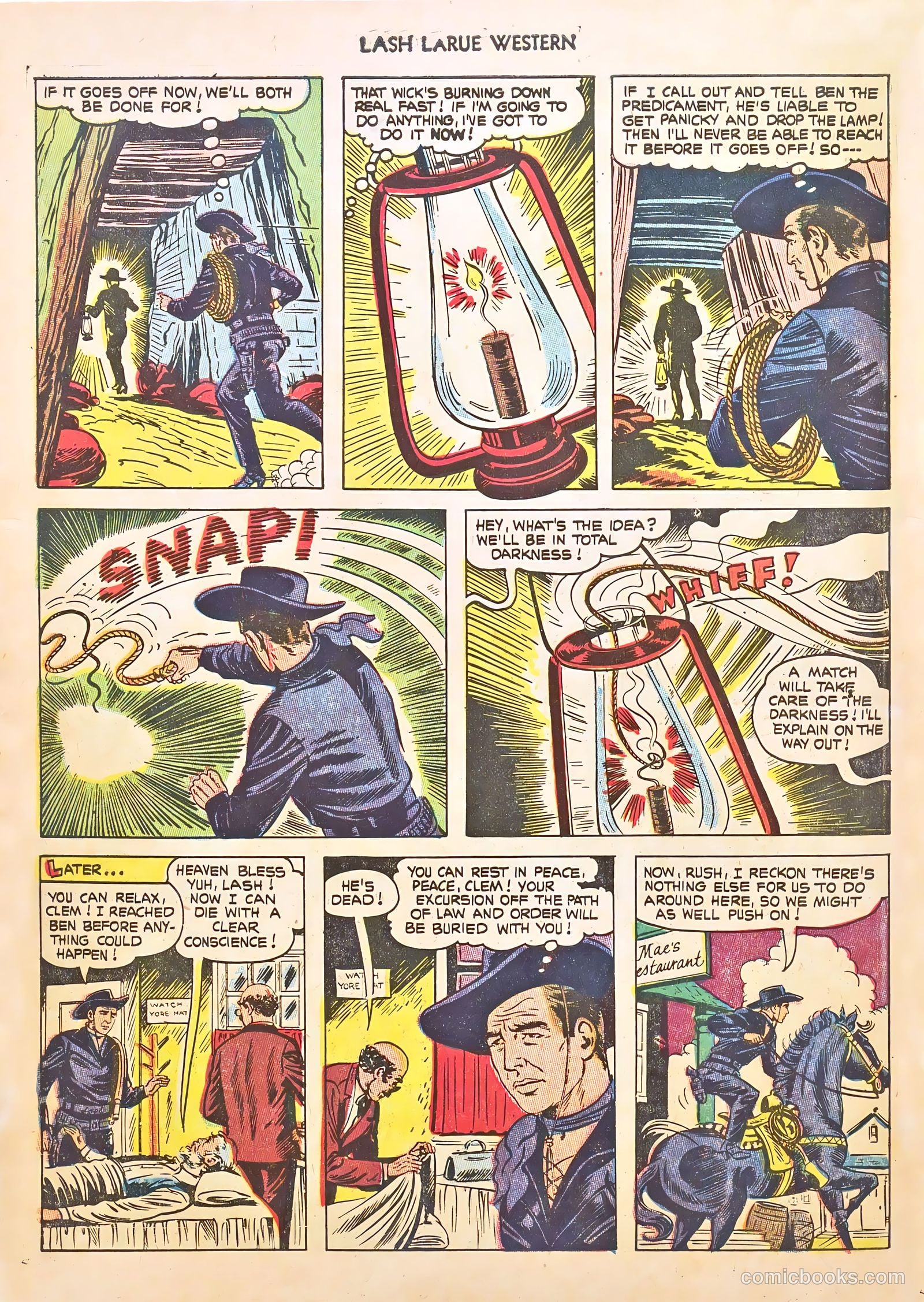 Lash LaRue Western #46 (1954) — page 34 of 36