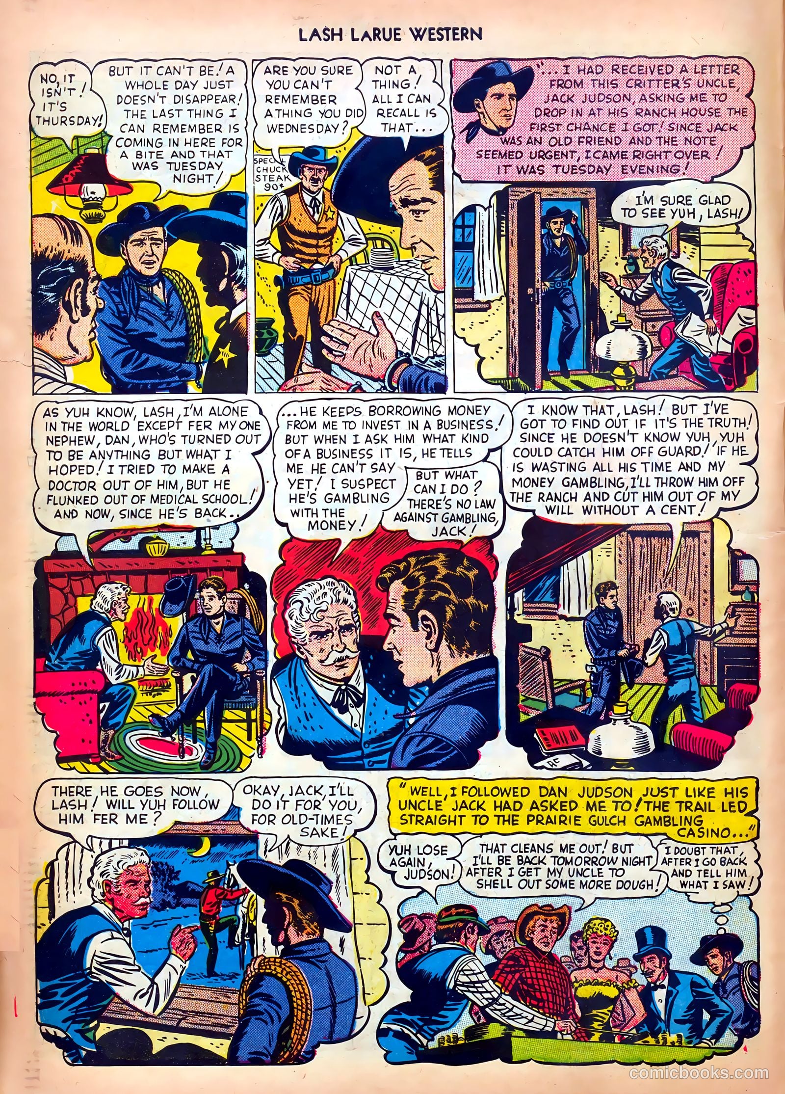 Lash LaRue Western #5 (1950) — page 6 of 36