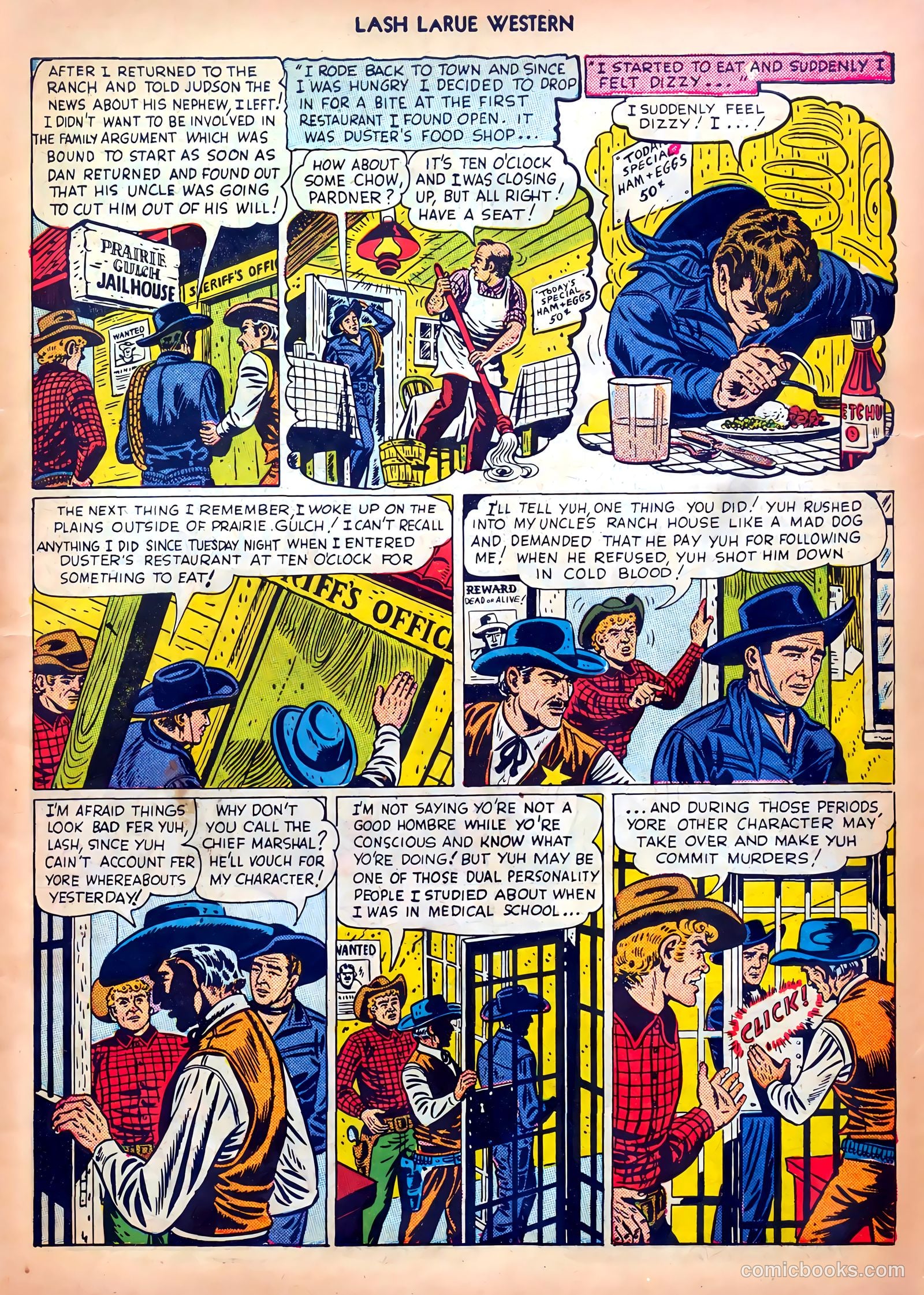 Lash LaRue Western #5 (1950) — page 7 of 36