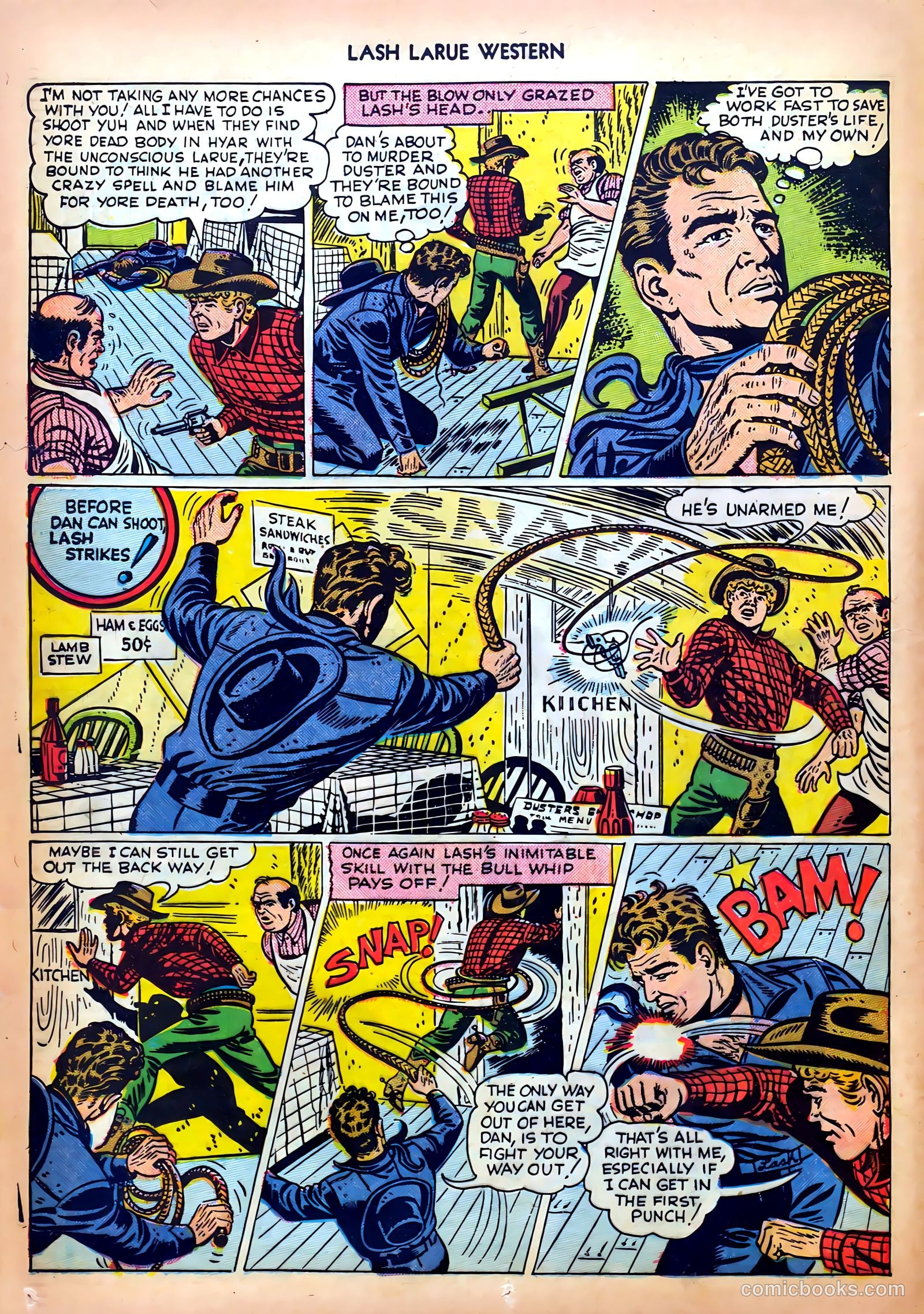 Lash LaRue Western #5 (1950) — page 12 of 36