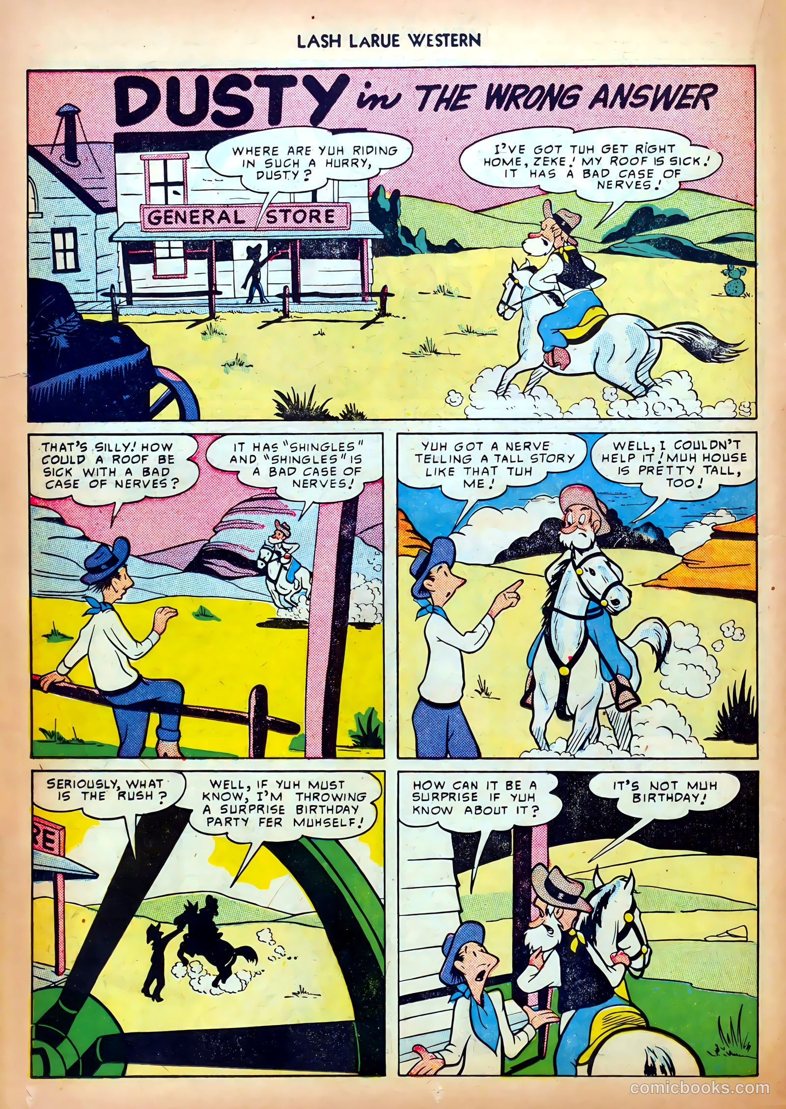 Lash LaRue Western #5 (1950) — page 14 of 36