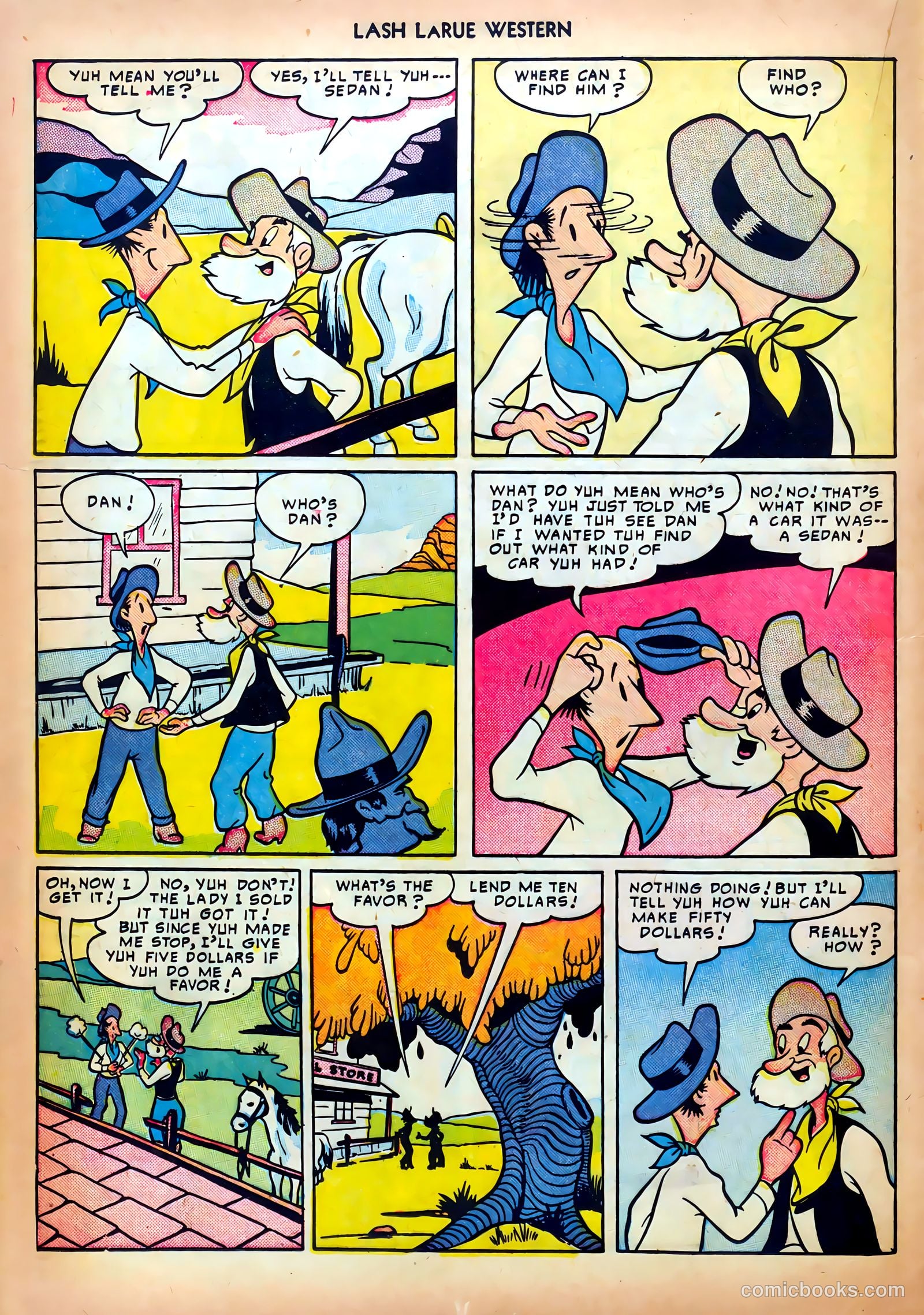 Lash LaRue Western #5 (1950) — page 16 of 36