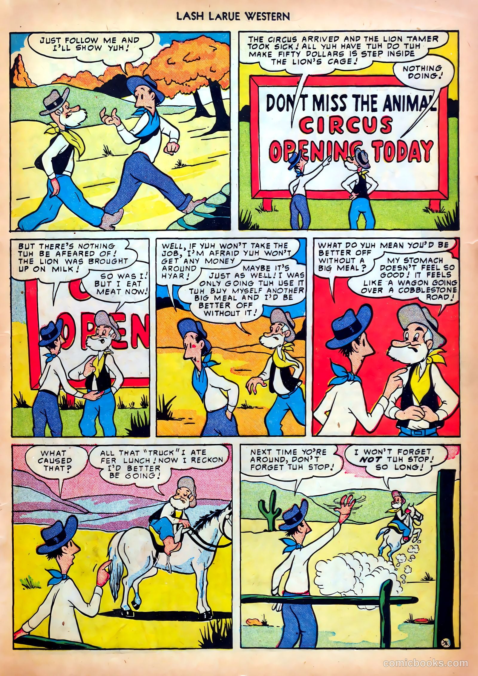 Lash LaRue Western #5 (1950) — page 17 of 36