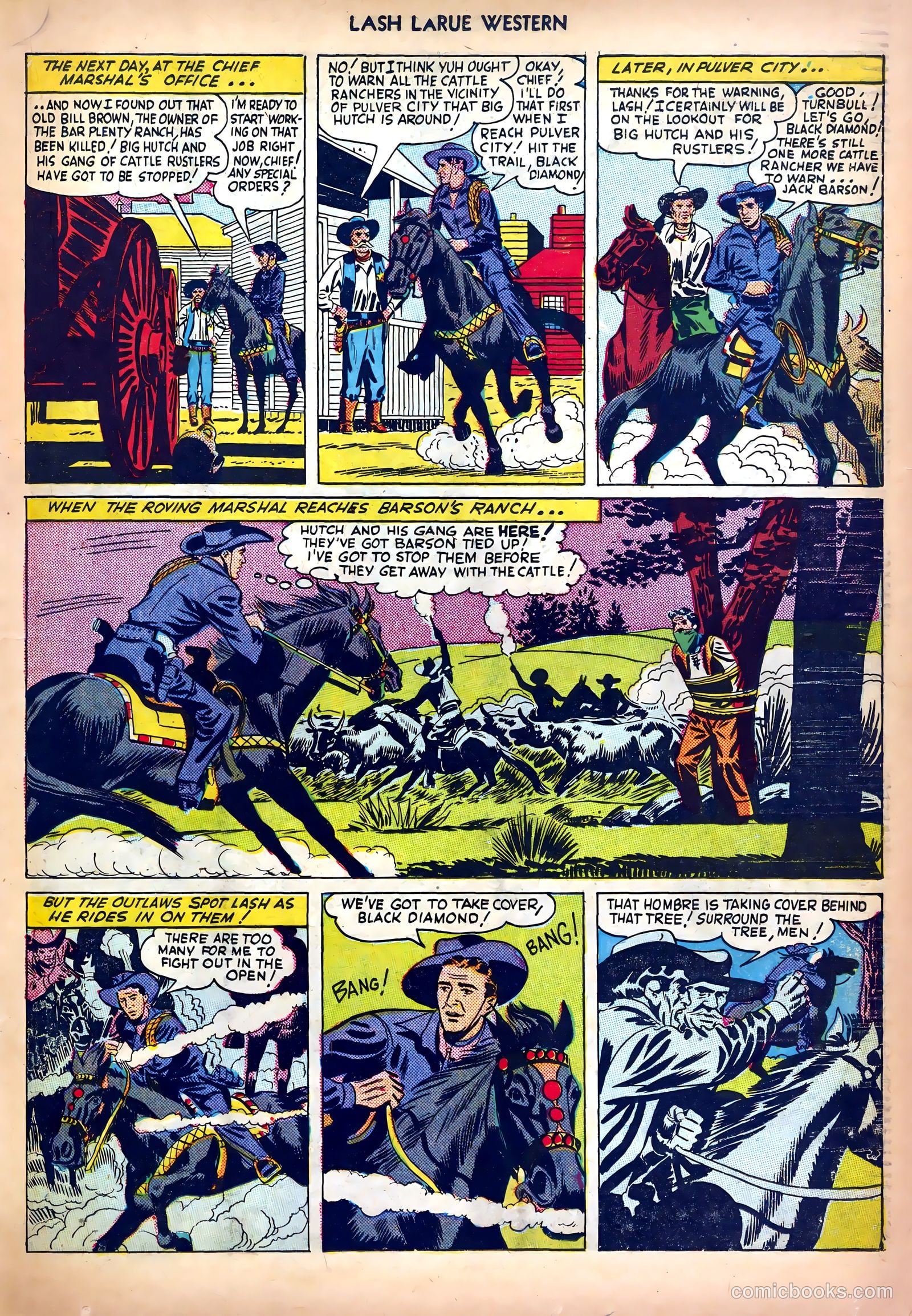 Lash LaRue Western #5 (1950) — page 19 of 36