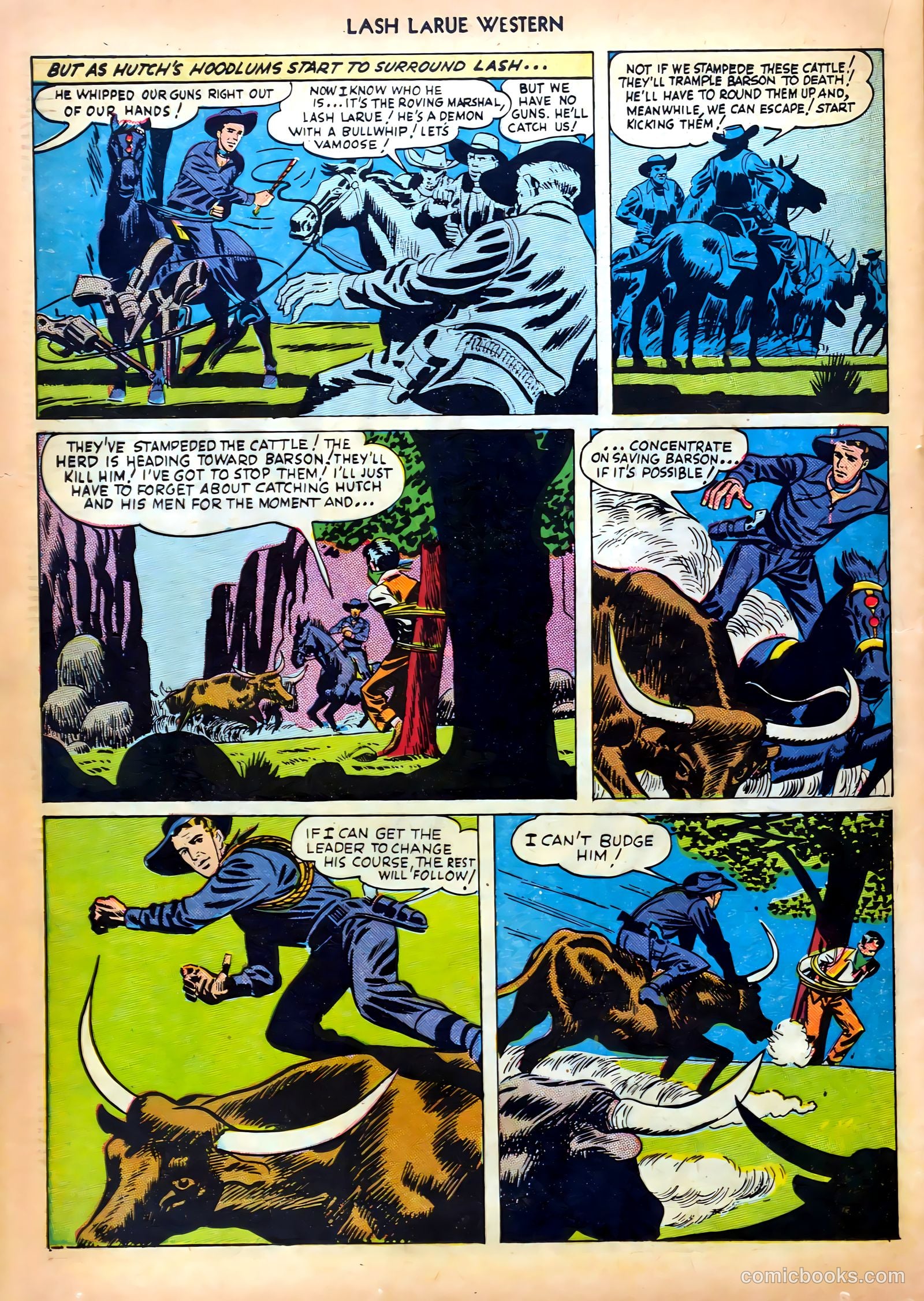 Lash LaRue Western #5 (1950) — page 20 of 36