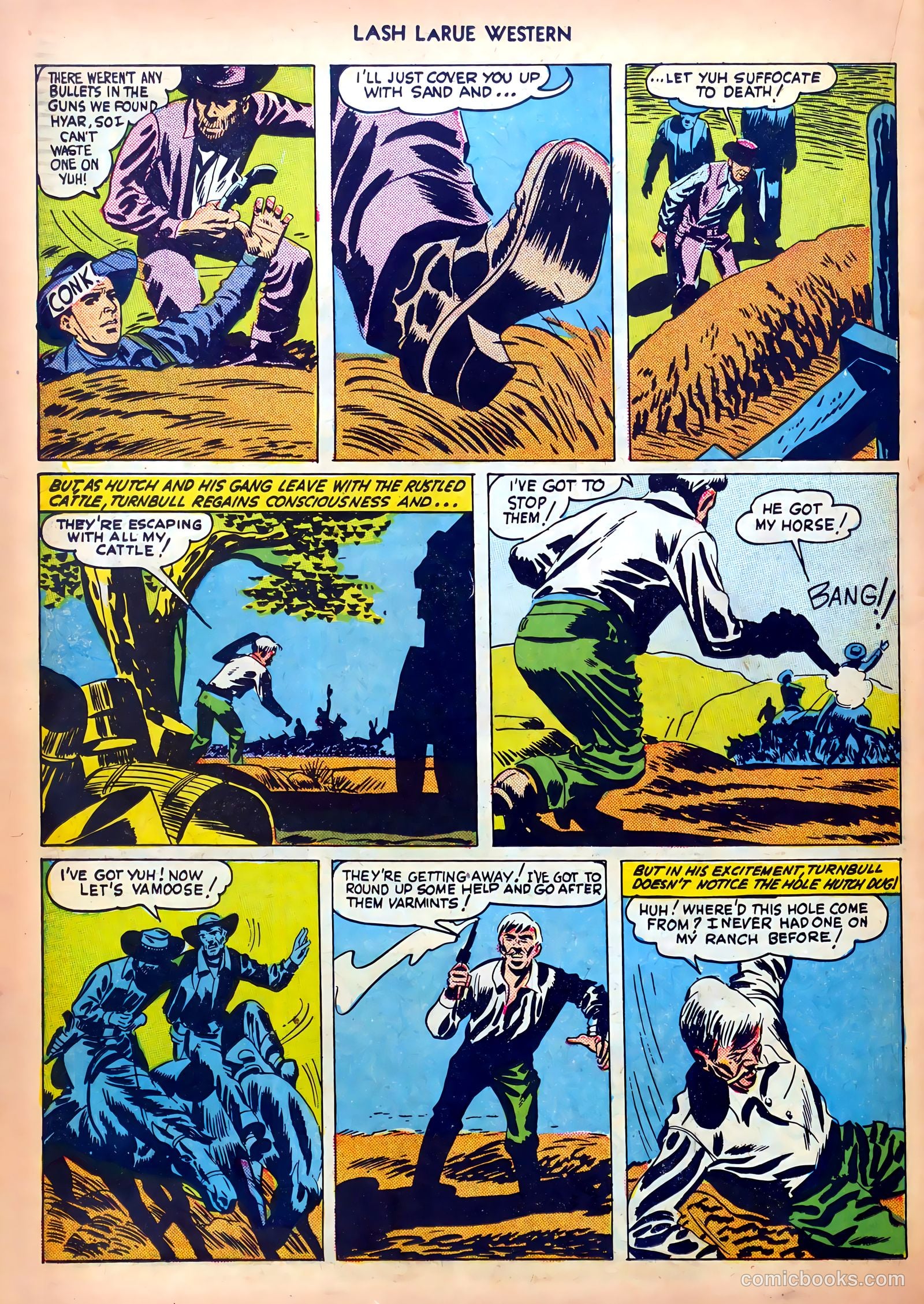 Lash LaRue Western #5 (1950) — page 22 of 36