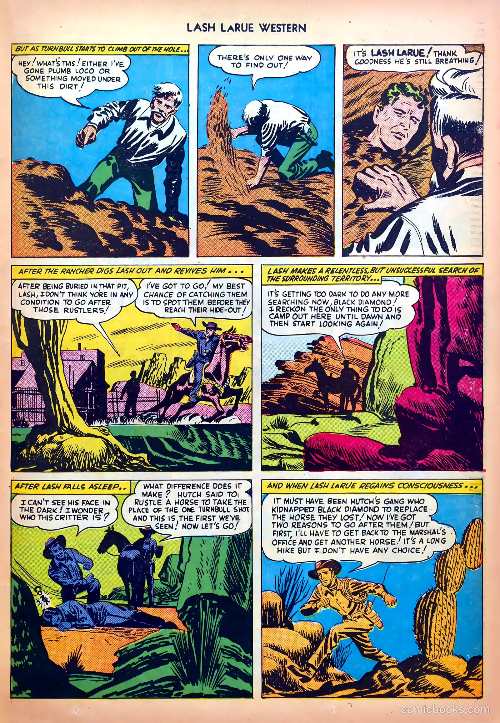 Lash LaRue Western #5 (1950) — page 23 of 36
