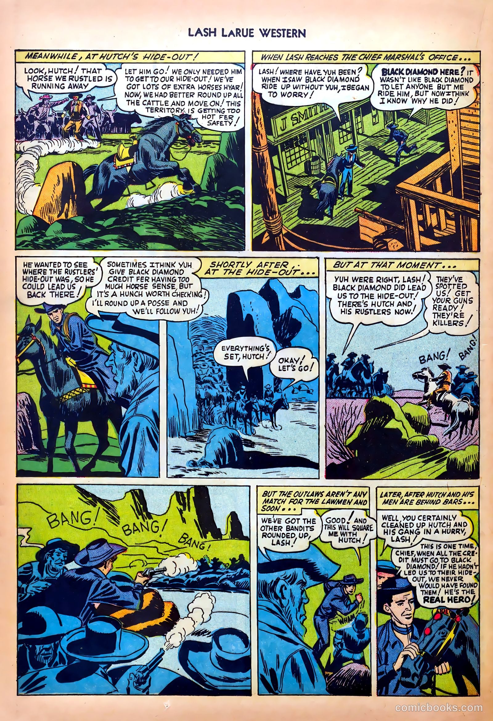 Lash LaRue Western #5 (1950) — page 24 of 36