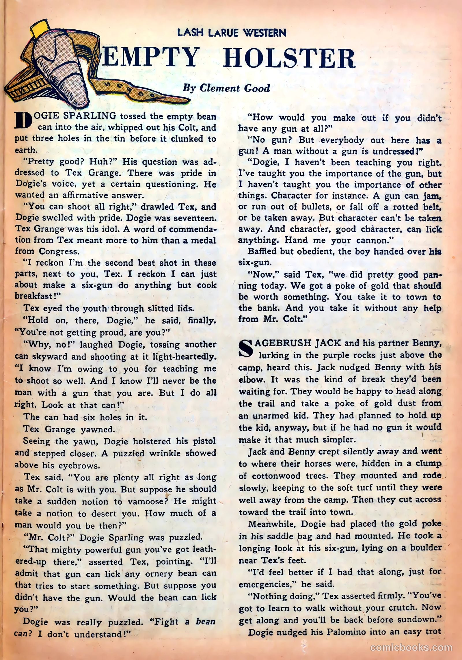 Lash LaRue Western #5 (1950) — page 25 of 36