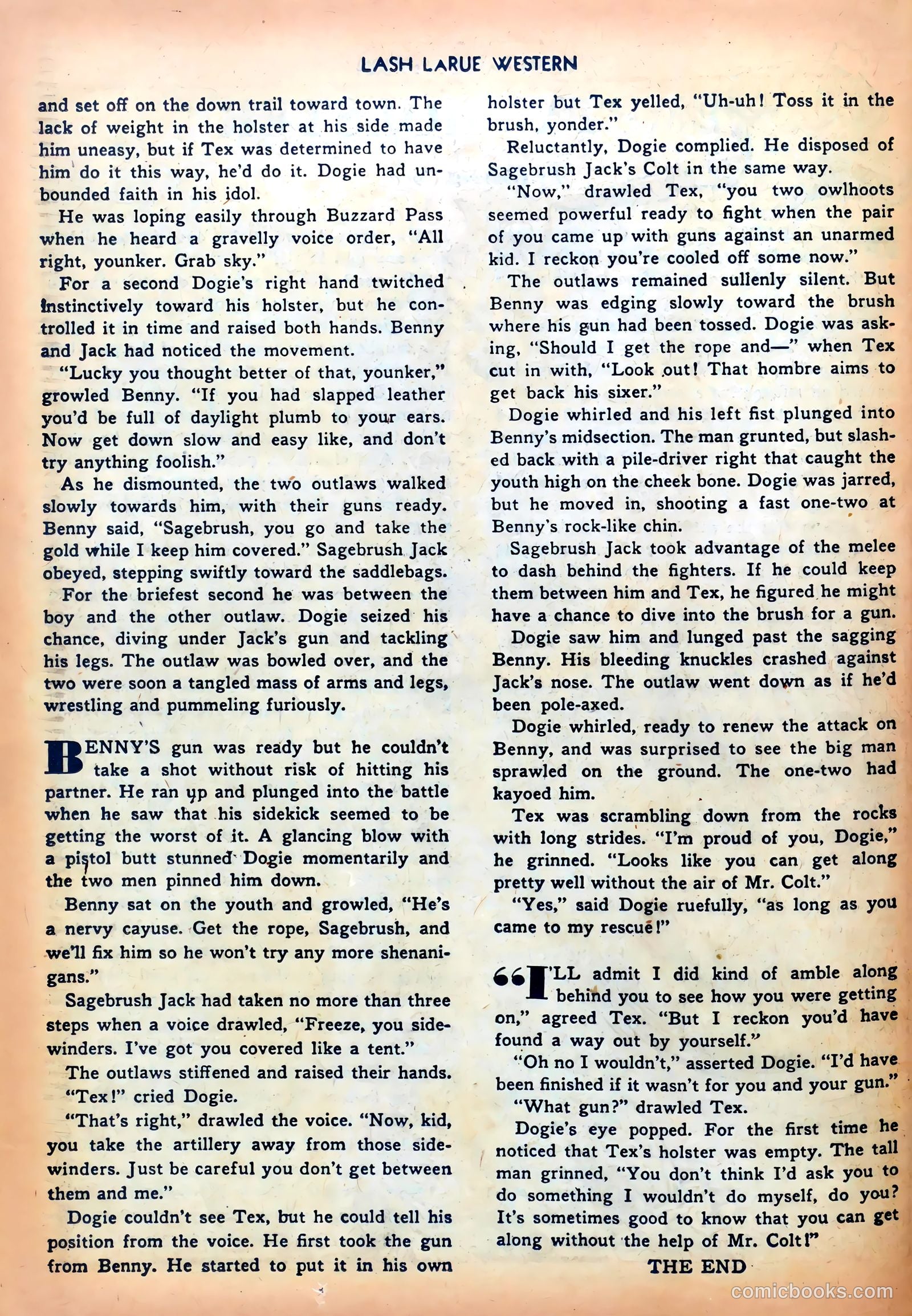 Lash LaRue Western #5 (1950) — page 26 of 36