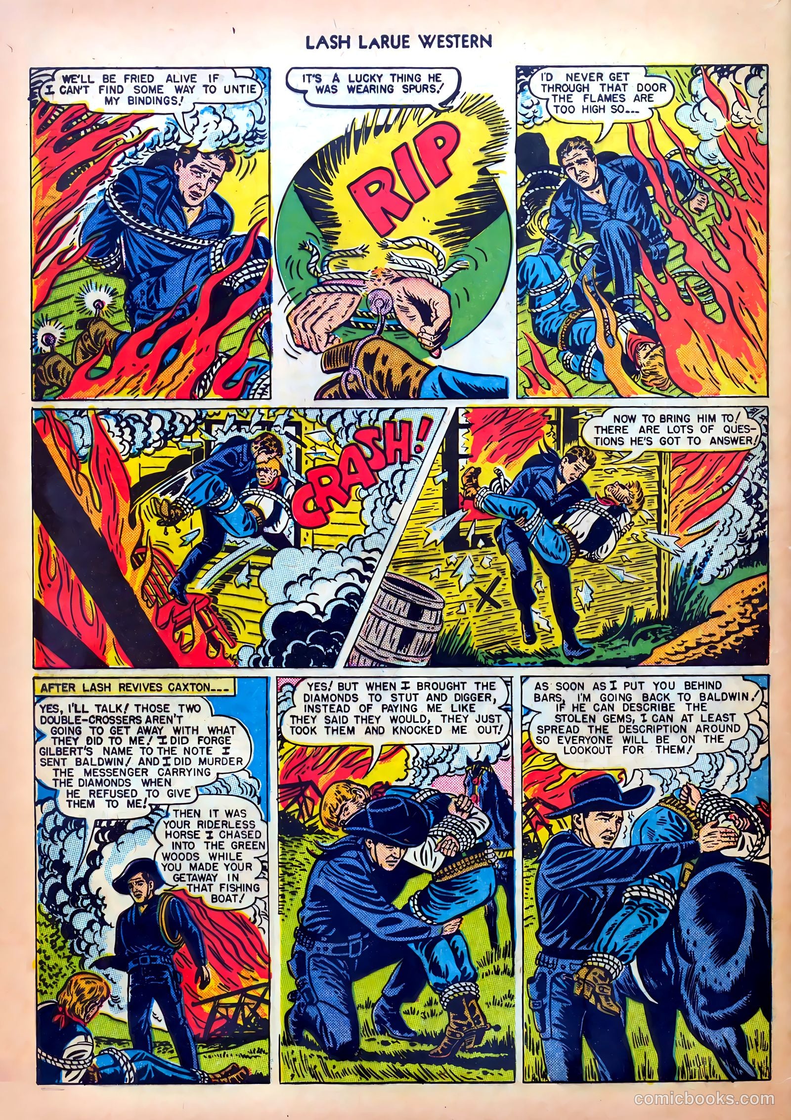 Lash LaRue Western #5 (1950) — page 32 of 36