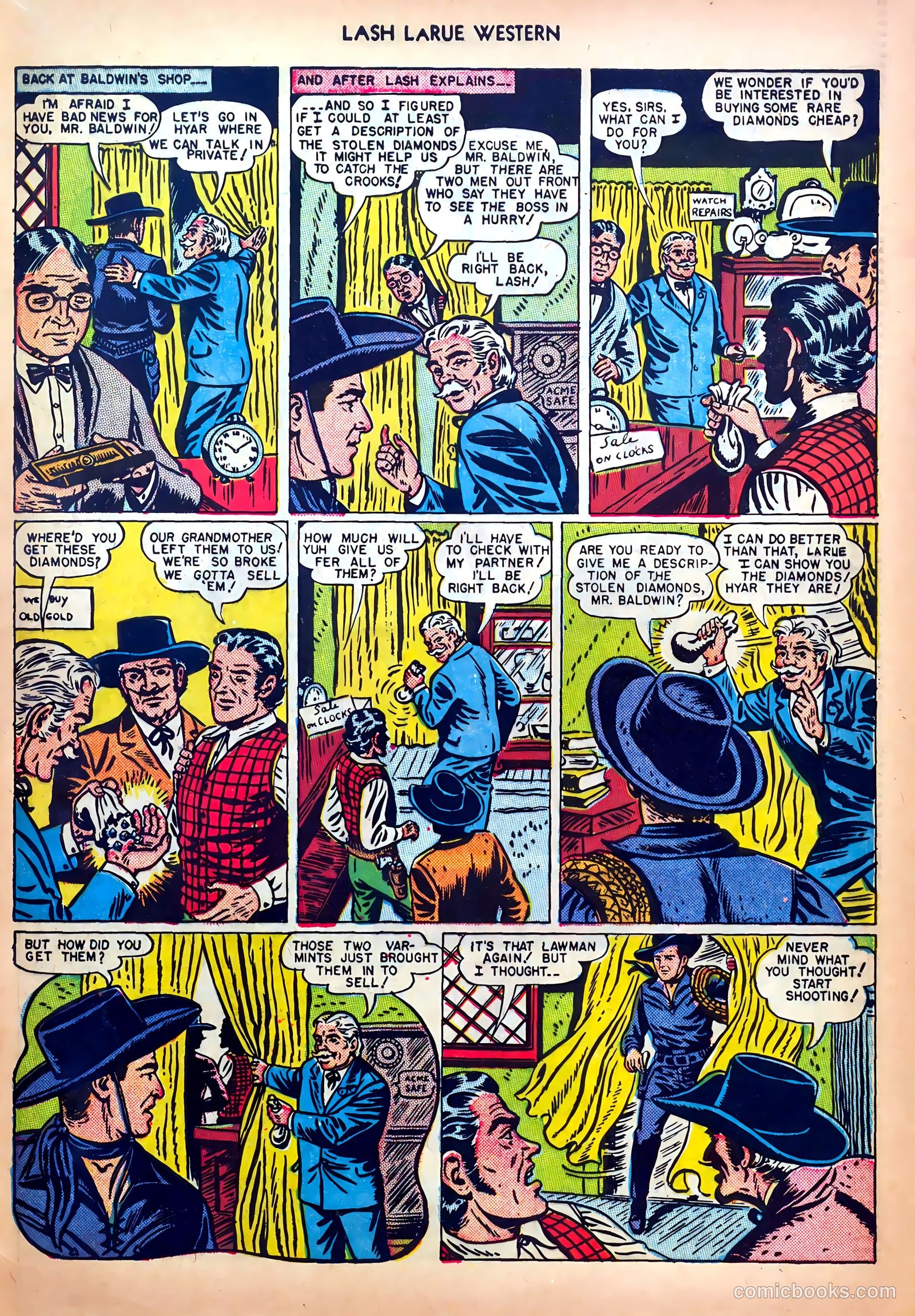 Lash LaRue Western #5 (1950) — page 33 of 36