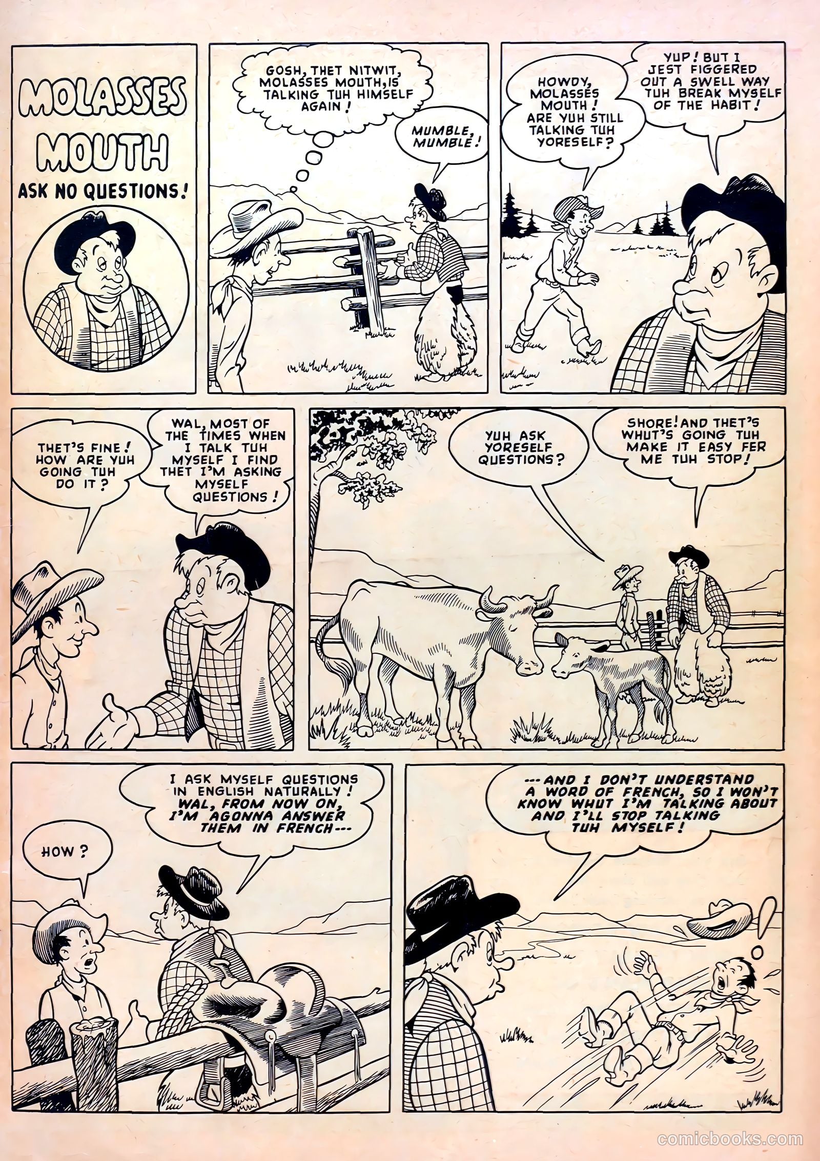 Lash LaRue Western #5 (1950) — page 35 of 36