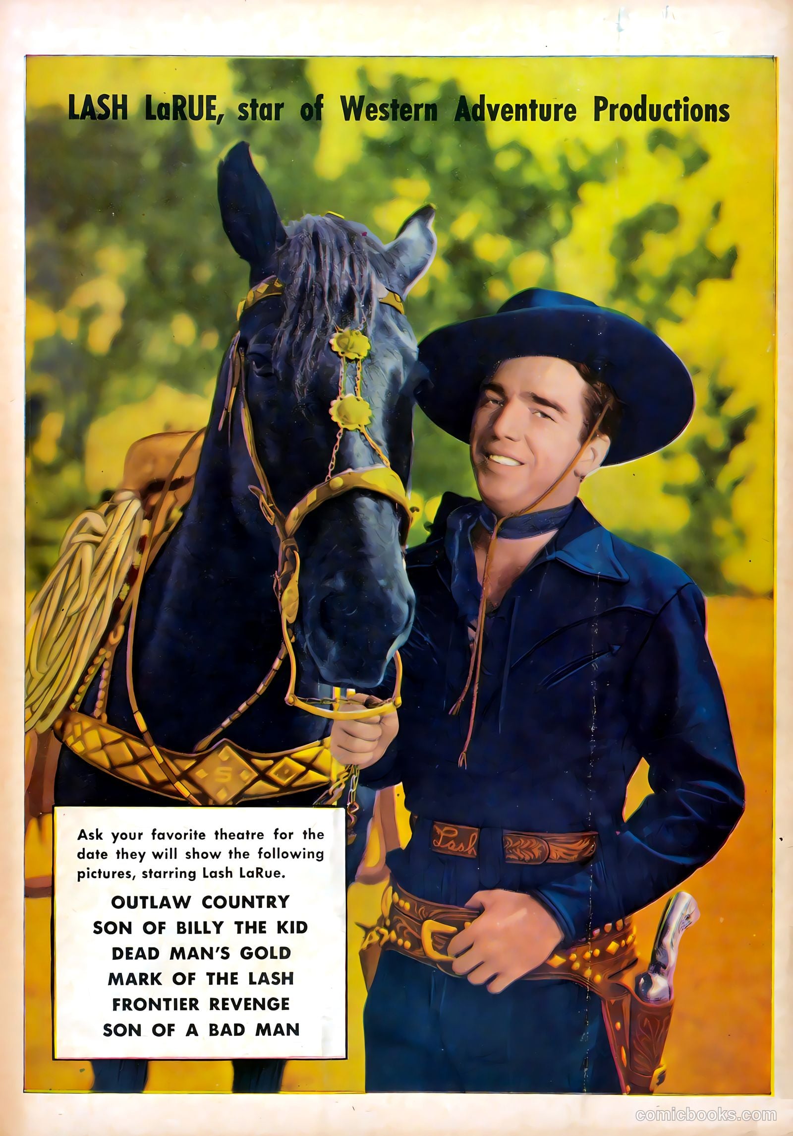 Lash LaRue Western #5 (1950) — page 36 of 36