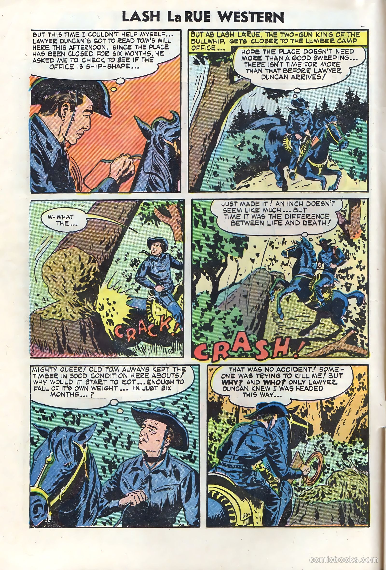 Lash Larue Western #50 (1950) — page 4 of 36