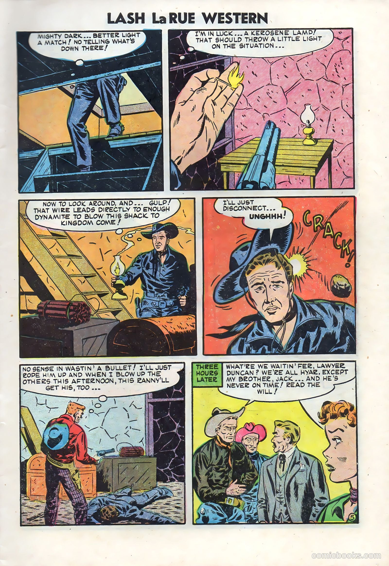 Lash Larue Western #50 (1950) — page 7 of 36