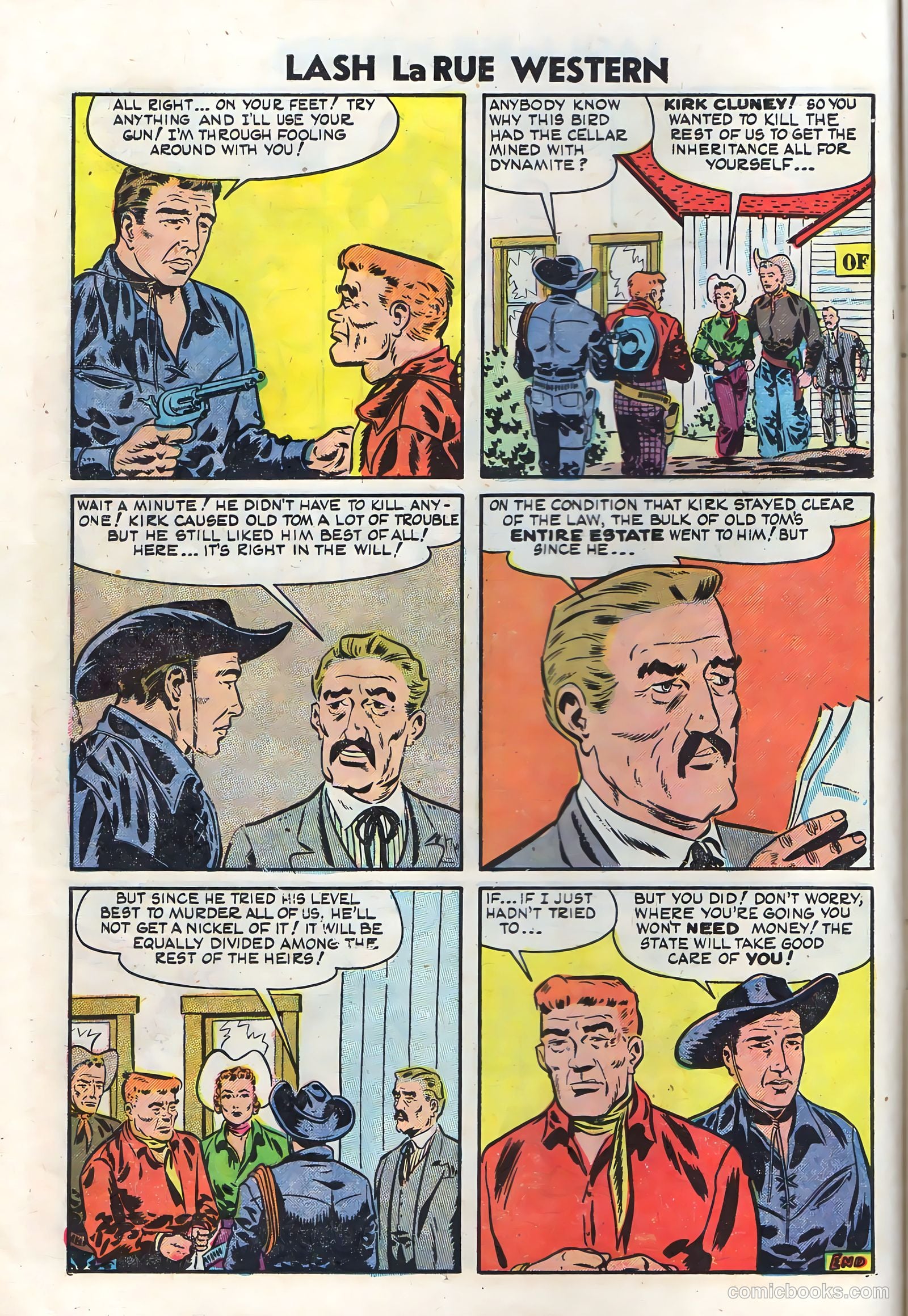 Lash Larue Western #50 (1950) — page 14 of 36