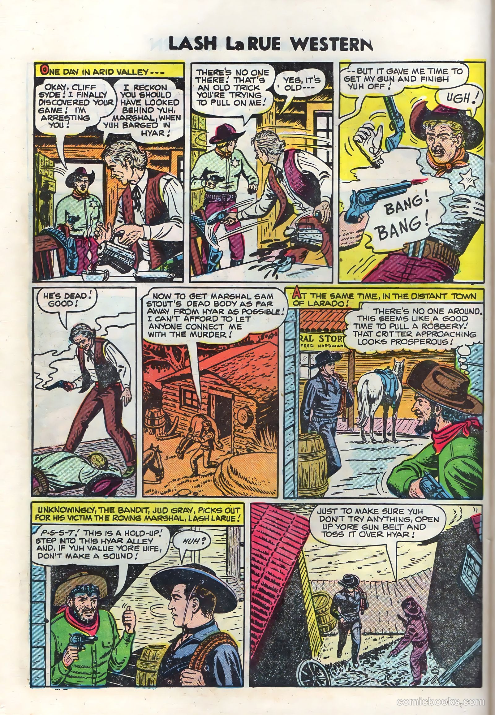 Lash Larue Western #50 (1950) — page 22 of 36