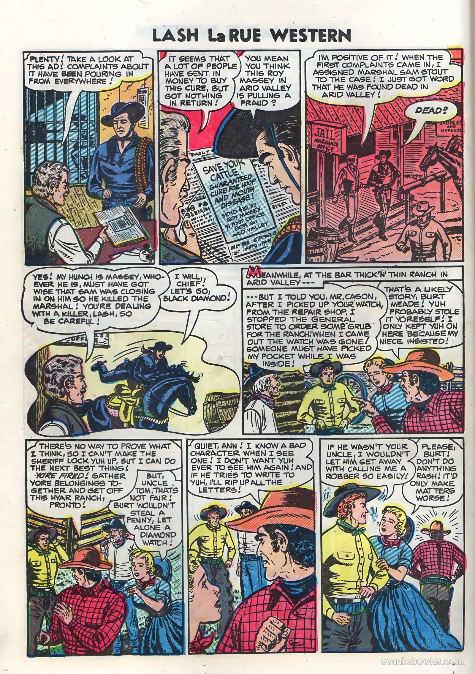 Lash Larue Western #50 (1950) — page 24 of 36
