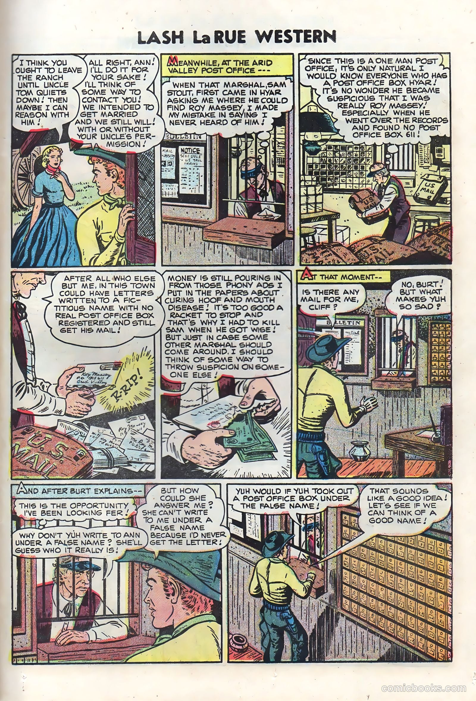 Lash Larue Western #50 (1950) — page 25 of 36