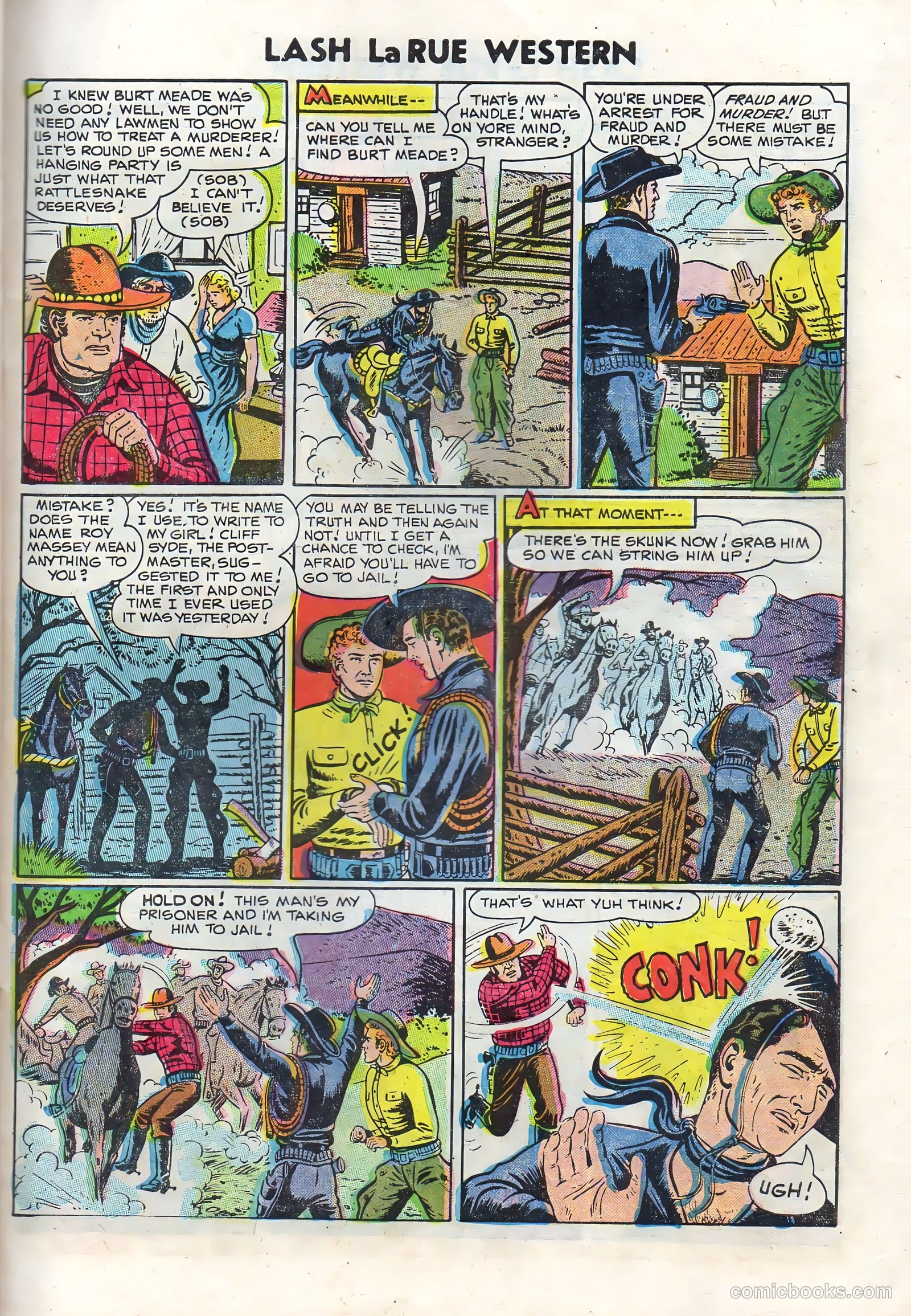 Lash Larue Western #50 (1950) — page 27 of 36