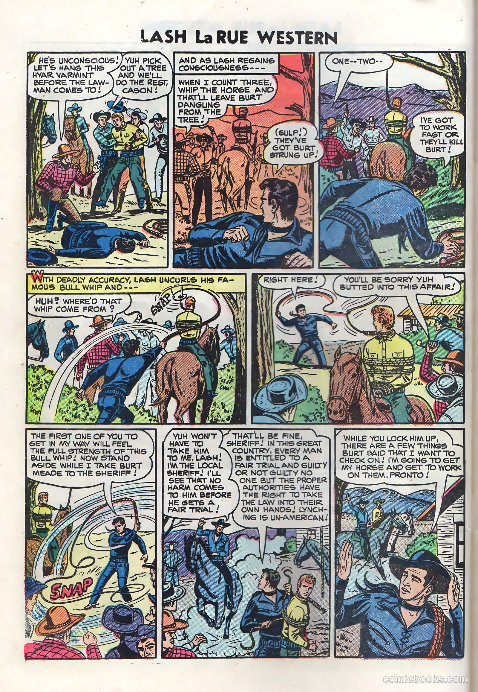 Lash Larue Western #50 (1950) — page 28 of 36