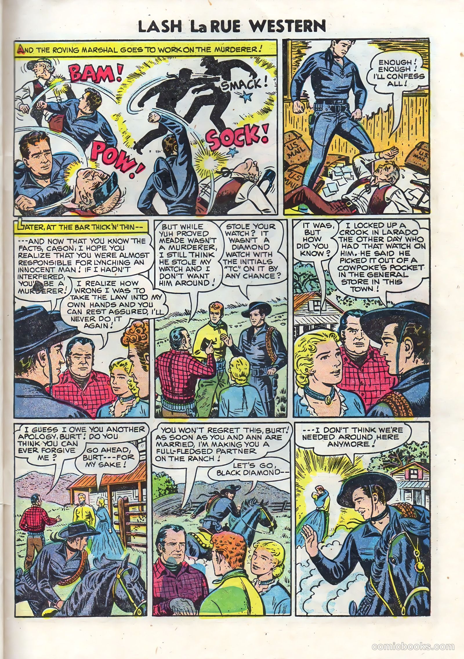 Lash Larue Western #50 (1950) — page 31 of 36