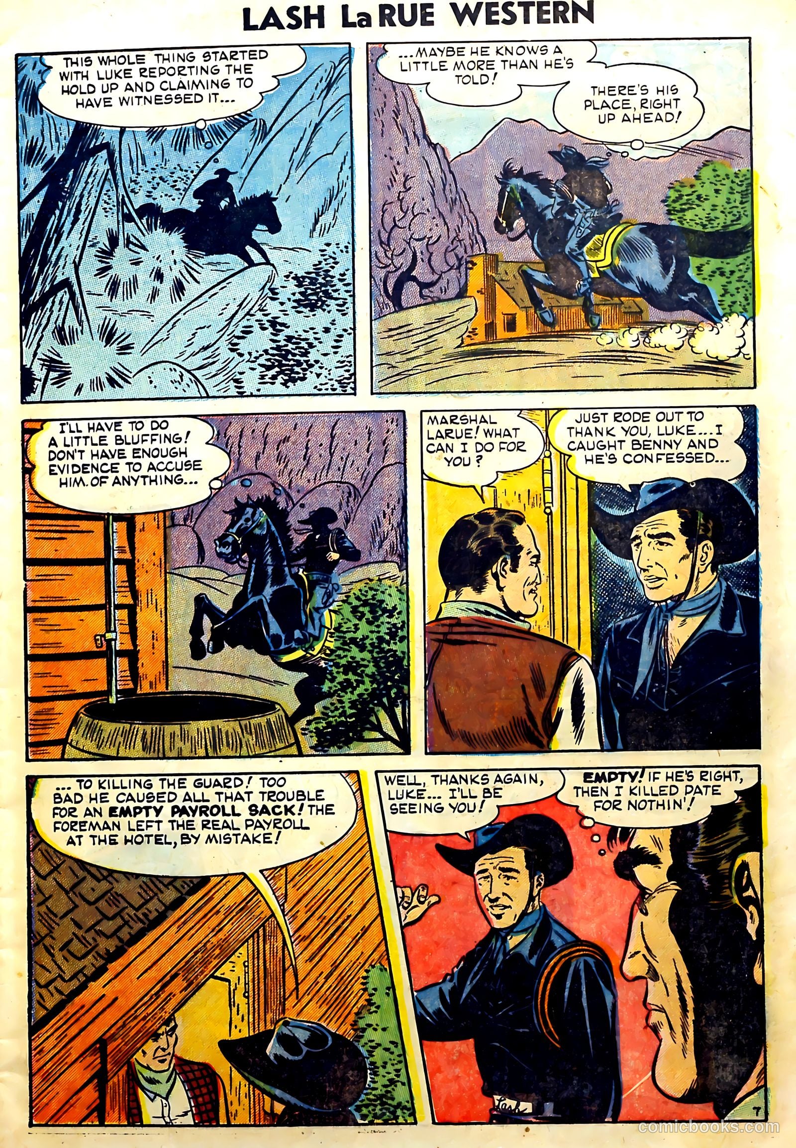 Lash Larue Western #51 (1964) — page 9 of 36