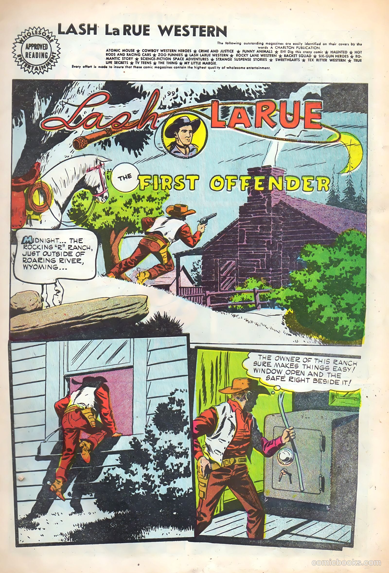 Lash Larue Western #52 (1954) — page 3 of 36