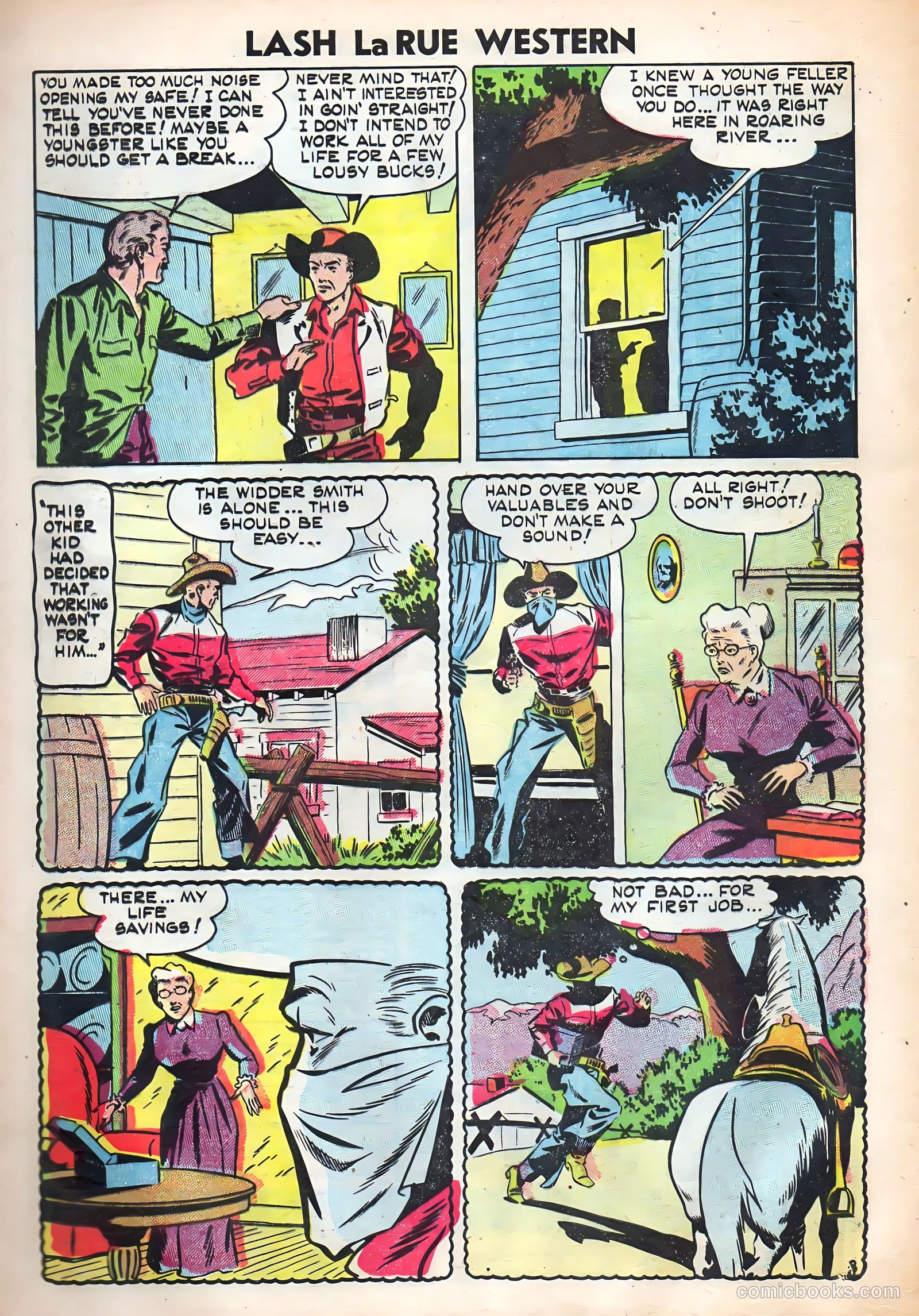 Lash Larue Western #52 (1954) — page 5 of 36