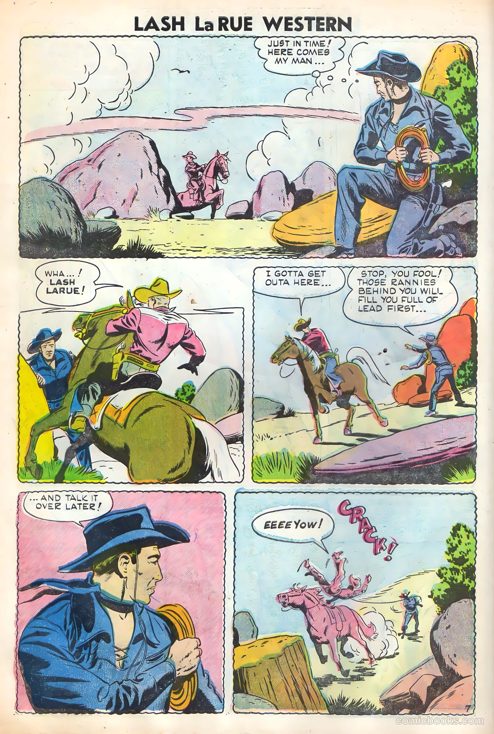 Lash Larue Western #52 (1954) — page 10 of 36